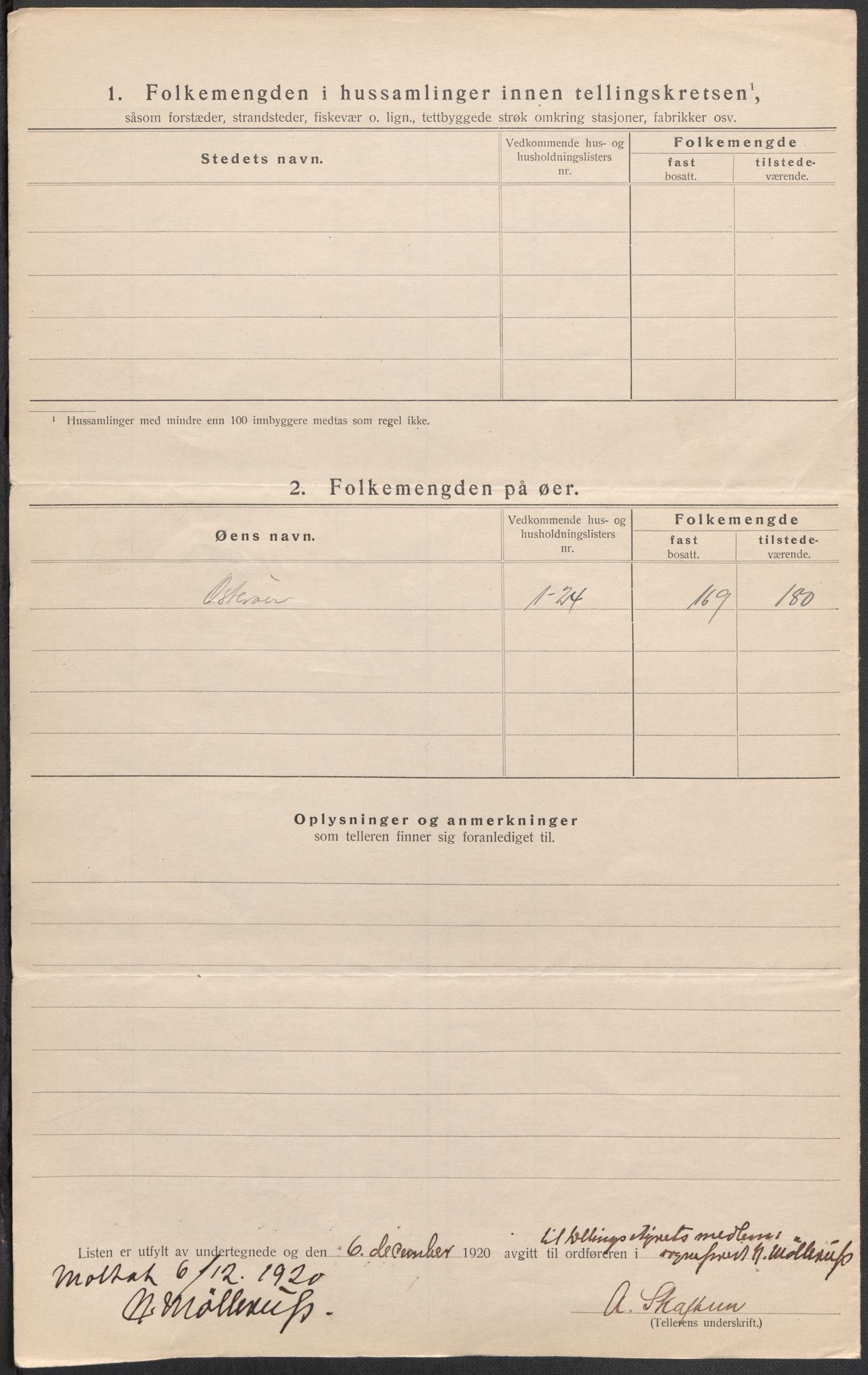 SAB, 1920 census for Bruvik, 1920, p. 11