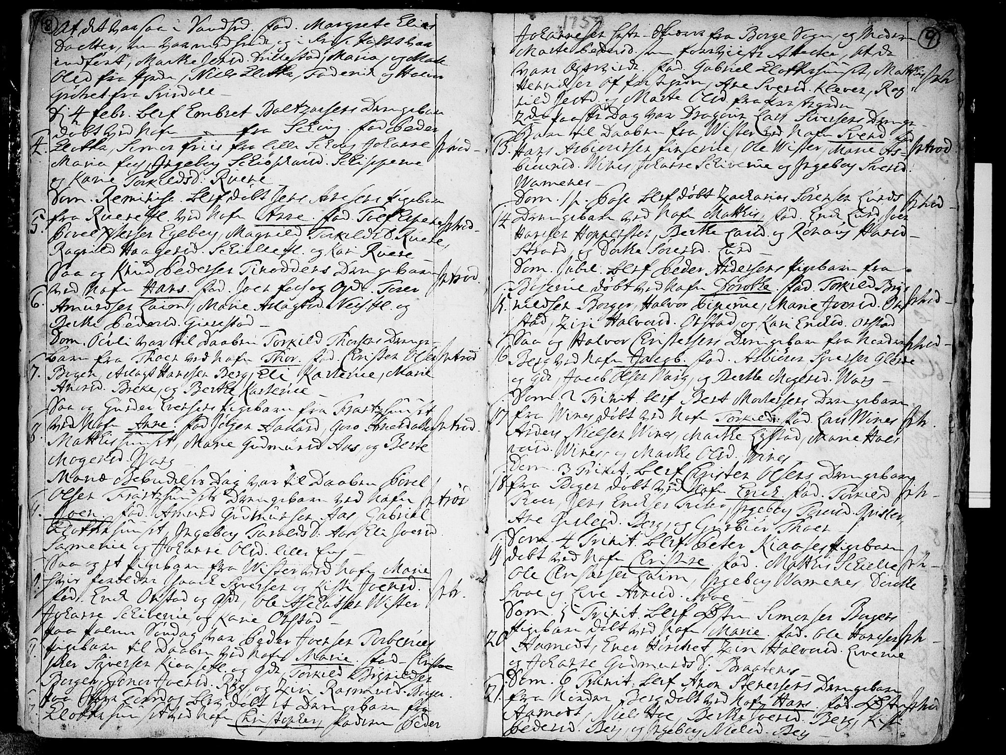 Skiptvet prestekontor Kirkebøker, SAO/A-20009/F/Fa/L0003: Parish register (official) no. 3, 1758-1793, p. 8-9