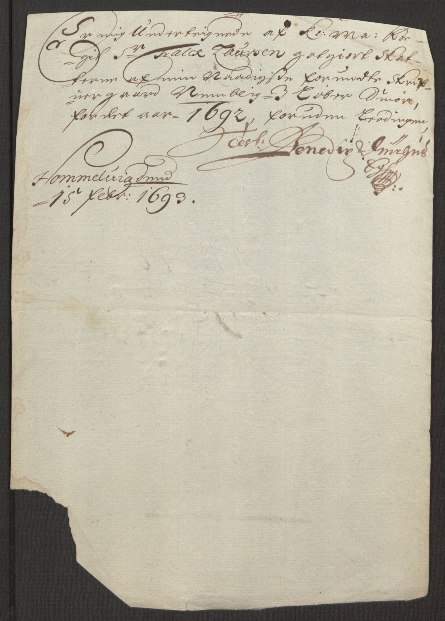 Rentekammeret inntil 1814, Reviderte regnskaper, Fogderegnskap, AV/RA-EA-4092/R48/L2973: Fogderegnskap Sunnhordland og Hardanger, 1691-1692, p. 463