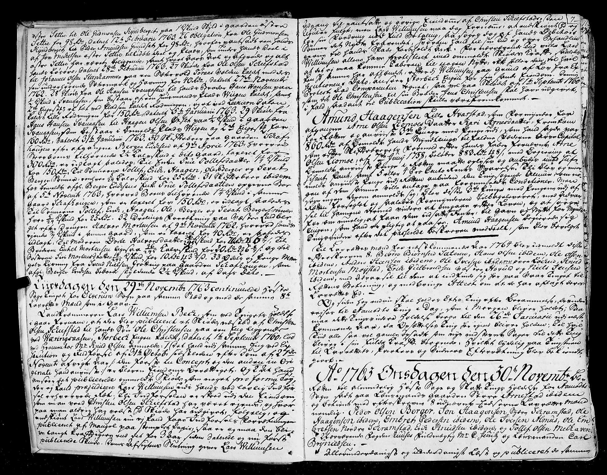 Østerdalen sorenskriveri, SAH/TING-032/G/Gb/L0001: Tingbok, 1763-1768, p. 6b-7a