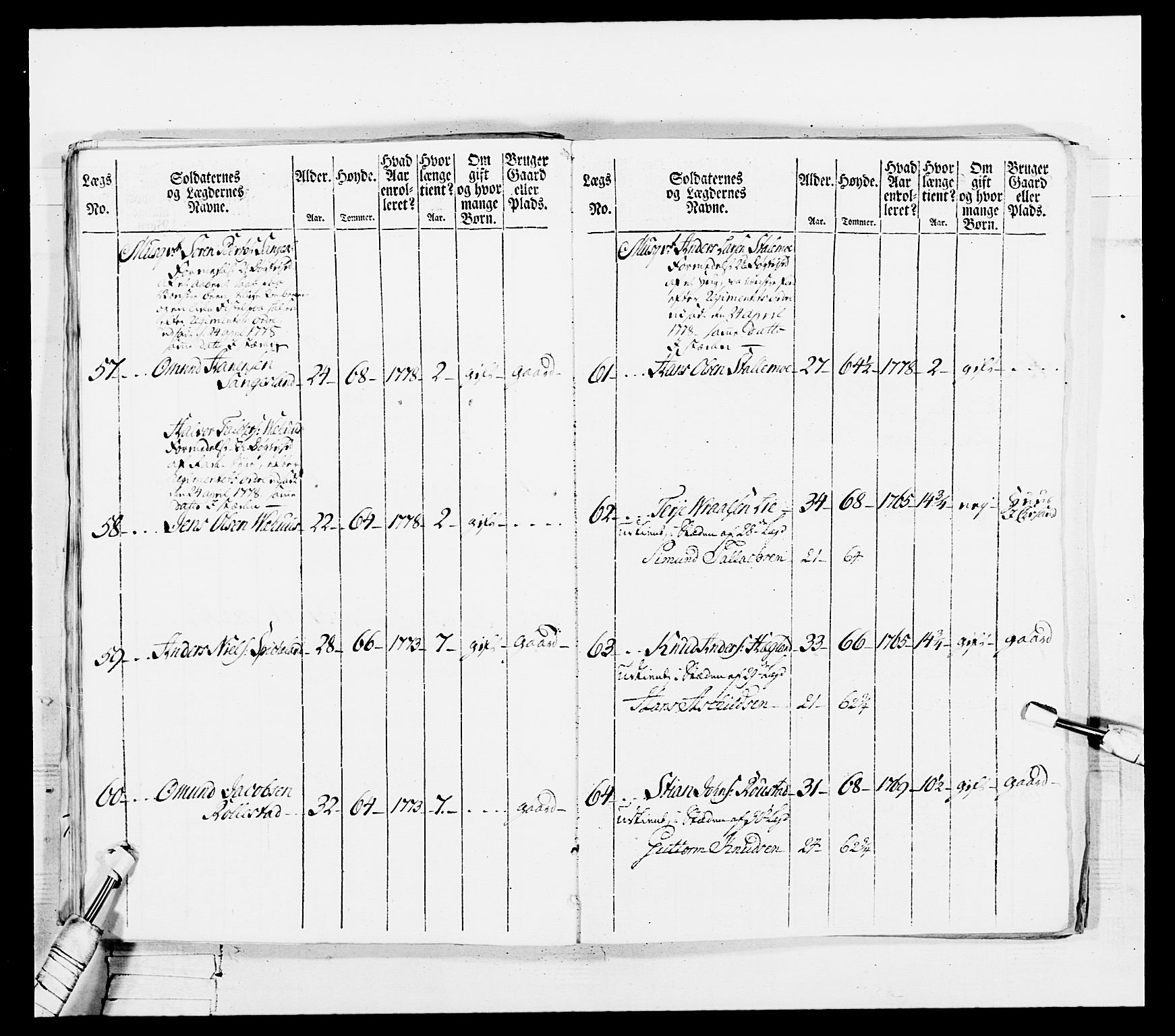 Generalitets- og kommissariatskollegiet, Det kongelige norske kommissariatskollegium, AV/RA-EA-5420/E/Eh/L0102: 1. Vesterlenske nasjonale infanteriregiment, 1778-1780, p. 189