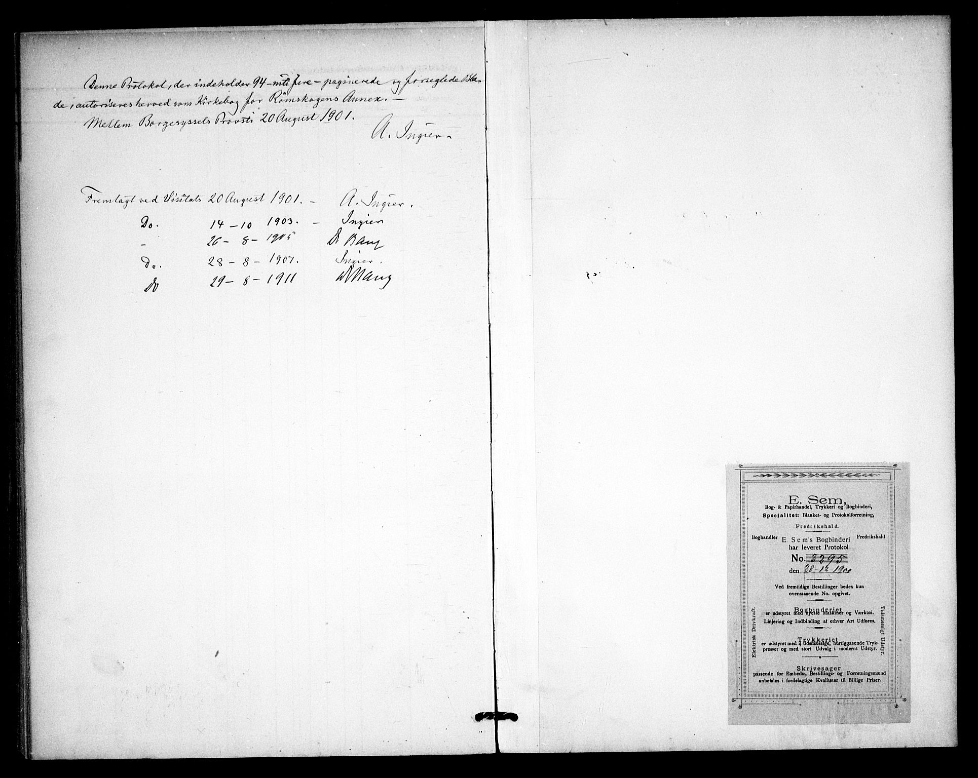 Rødenes prestekontor Kirkebøker, AV/SAO-A-2005/F/Fb/L0003: Parish register (official) no. II 3, 1901-1910