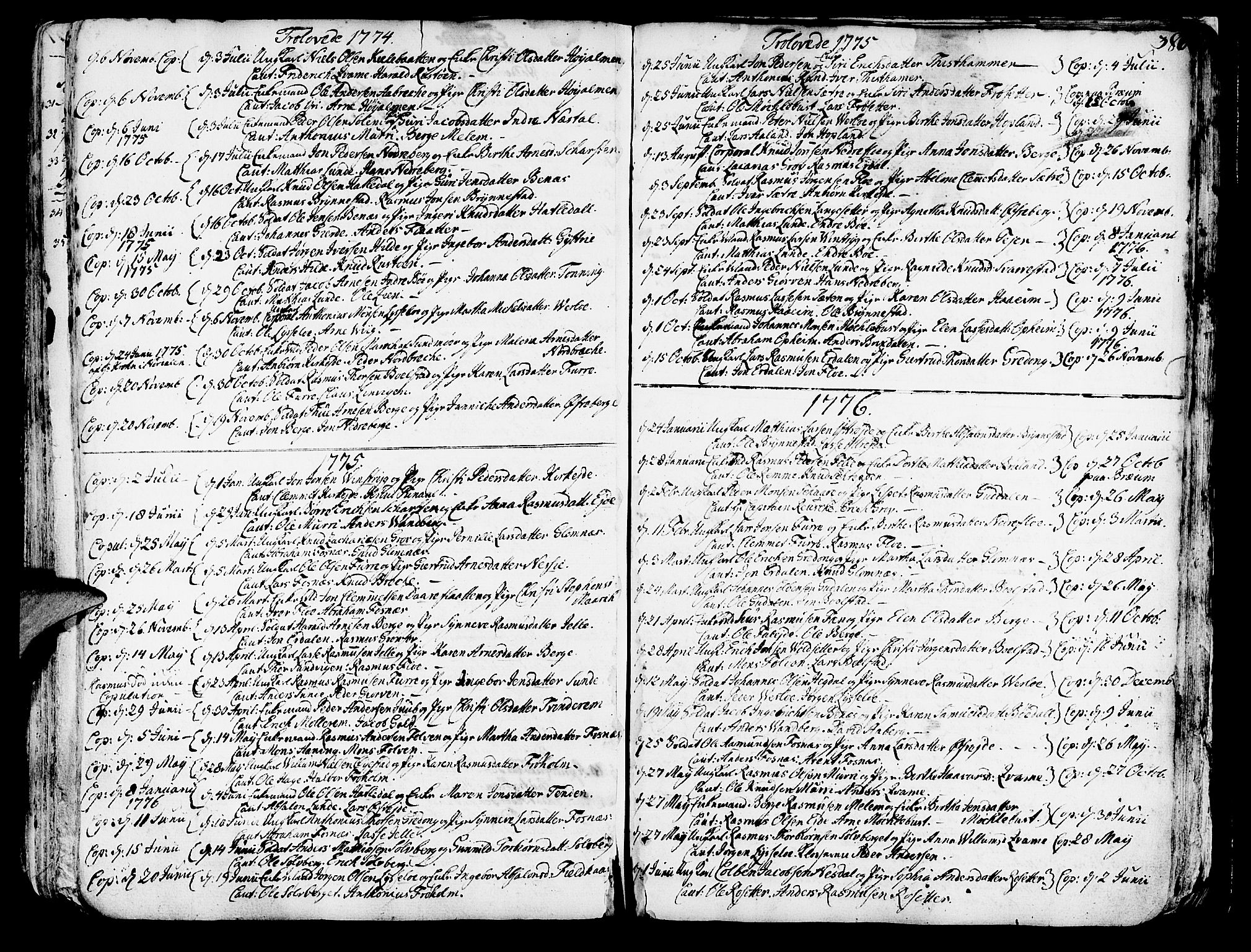 Innvik sokneprestembete, SAB/A-80501: Parish register (official) no. A 1, 1750-1816, p. 386