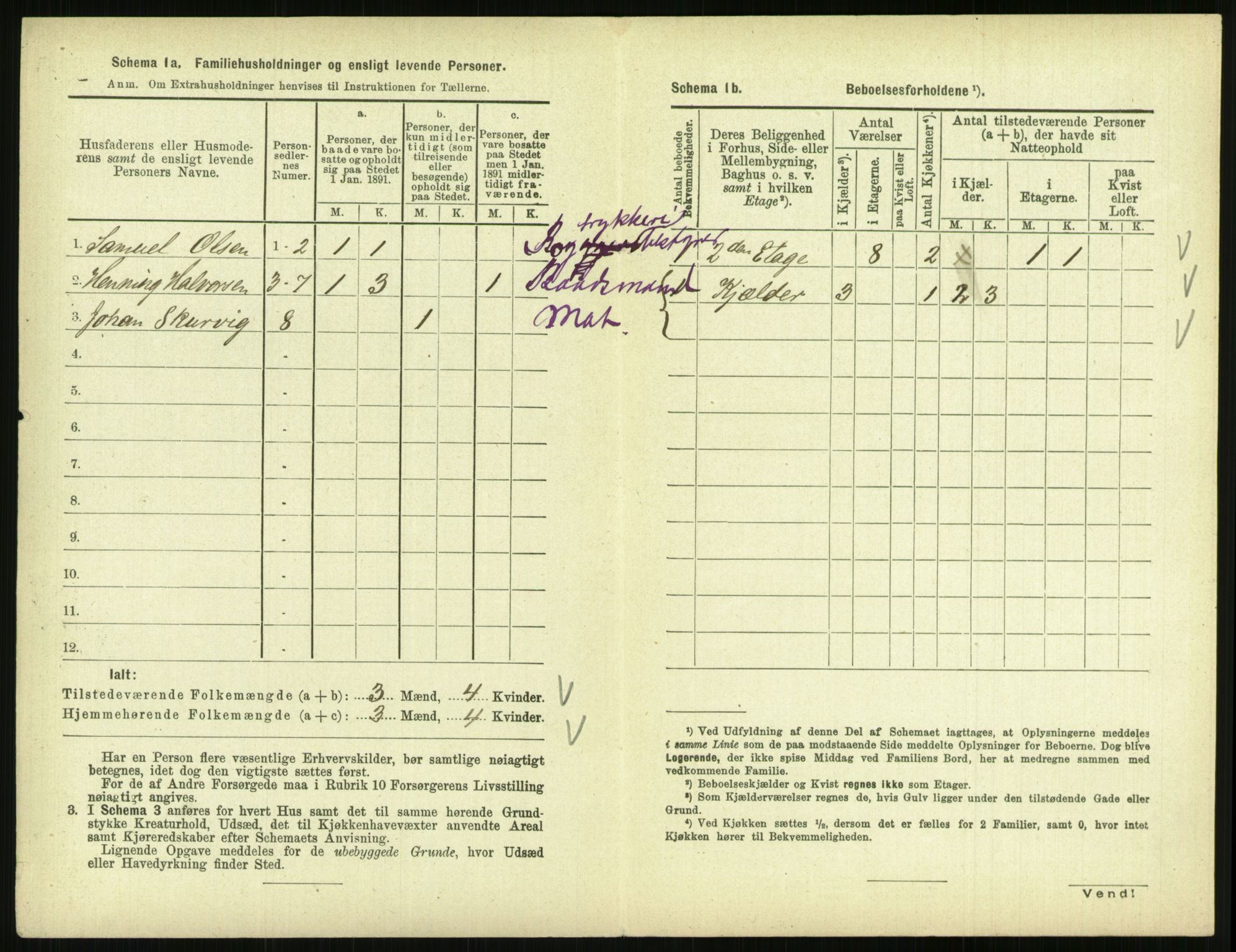 RA, 1891 census for 0903 Arendal, 1891, p. 555