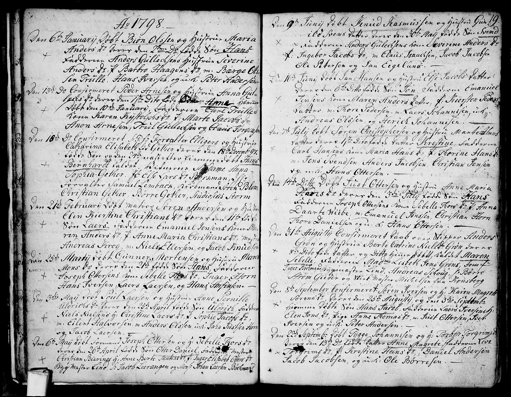Larvik kirkebøker, SAKO/A-352/F/Fb/L0001: Parish register (official) no. II 1, 1779-1817, p. 19