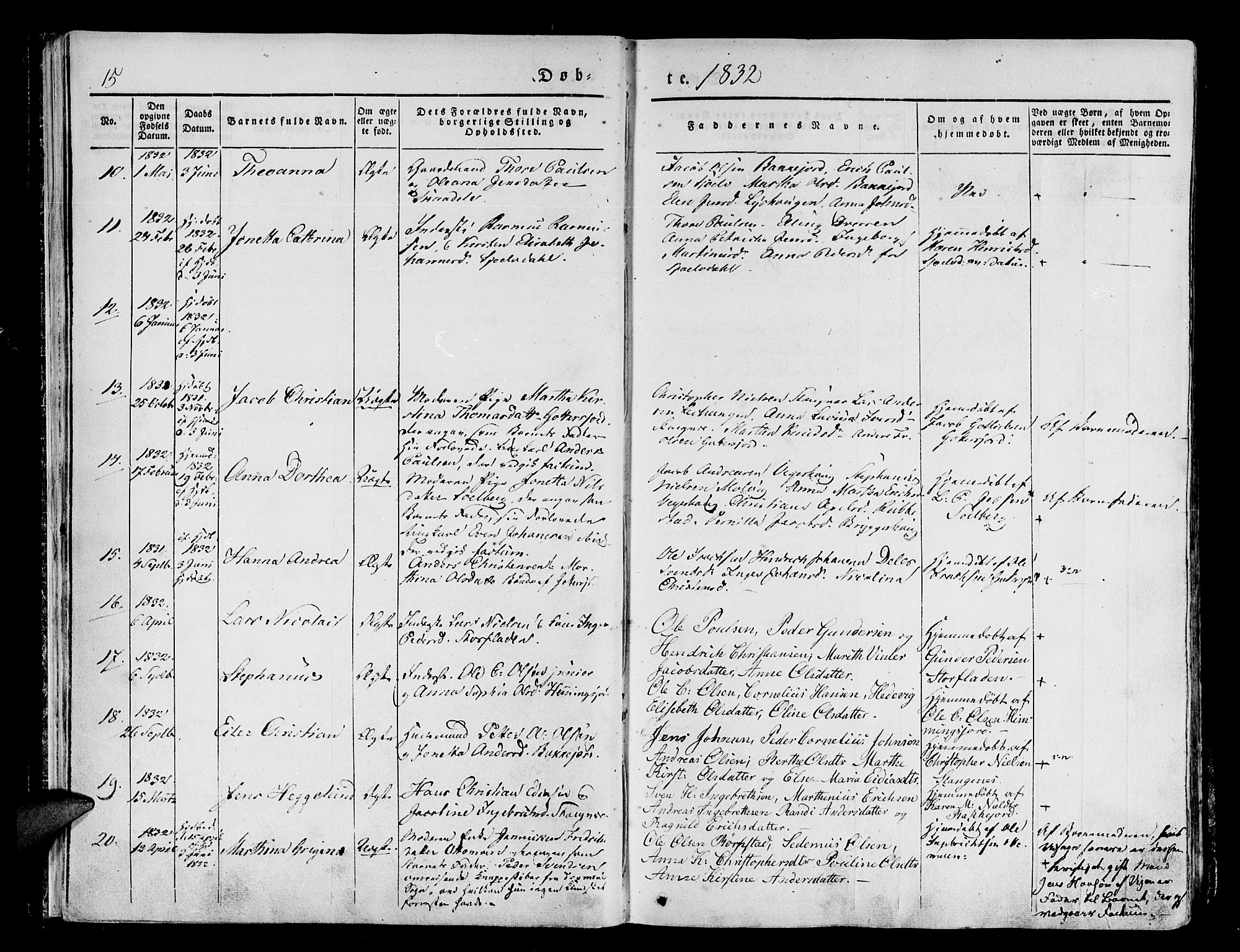 Tranøy sokneprestkontor, AV/SATØ-S-1313/I/Ia/Iaa/L0005kirke: Parish register (official) no. 5, 1829-1844, p. 15