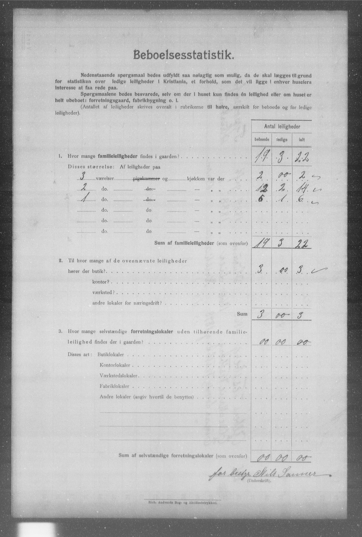 OBA, Municipal Census 1904 for Kristiania, 1904, p. 3099