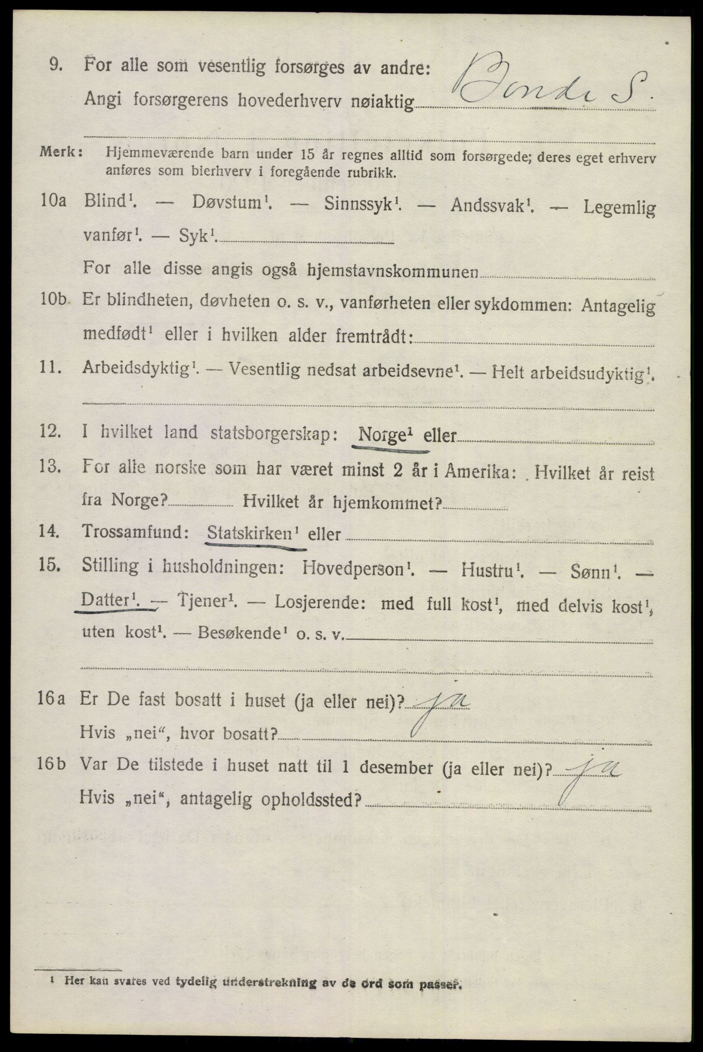 SAKO, 1920 census for Sigdal, 1920, p. 8645