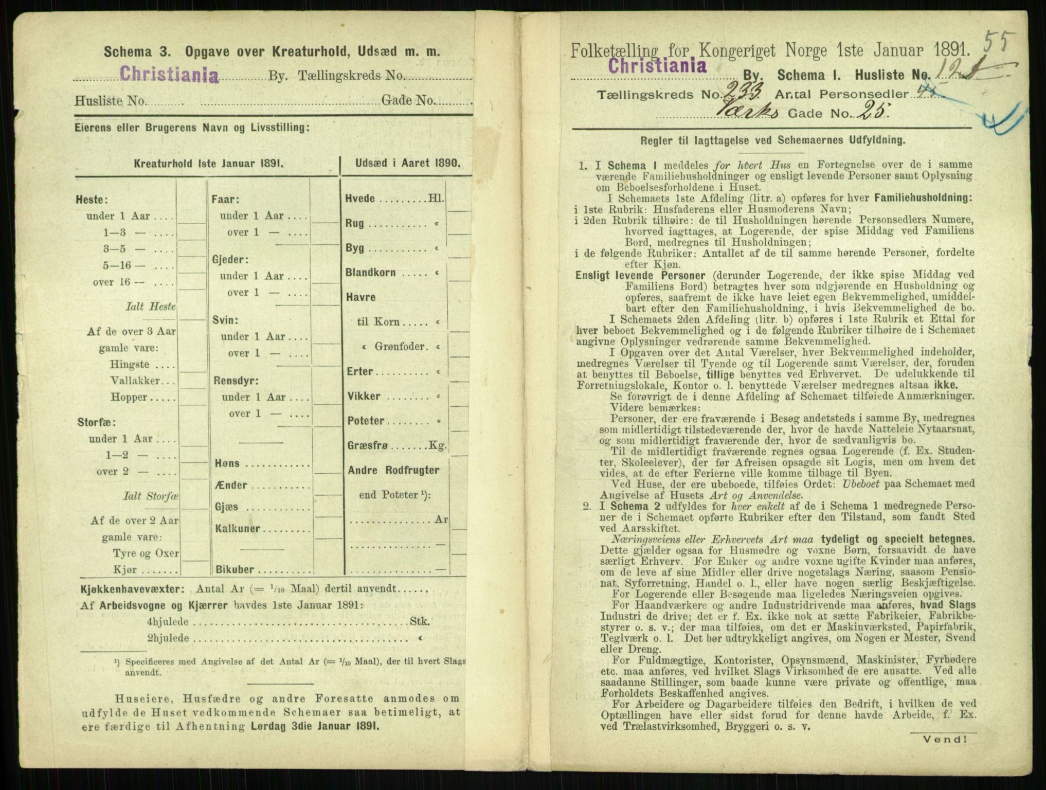 RA, 1891 census for 0301 Kristiania, 1891, p. 143058