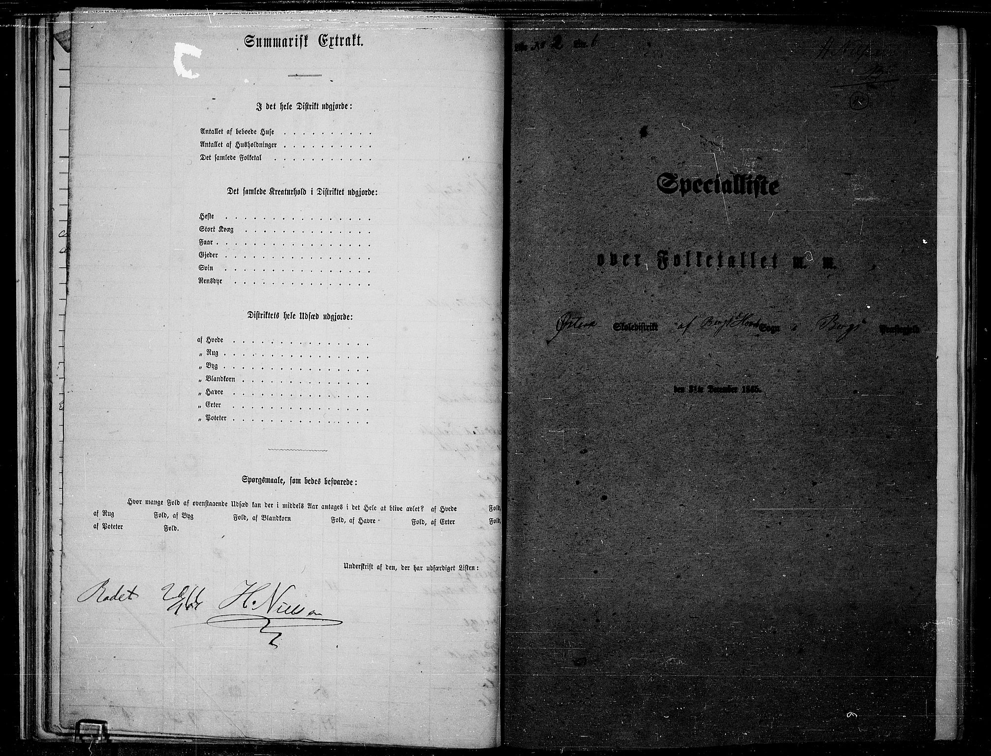 RA, 1865 census for Berg, 1865, p. 46