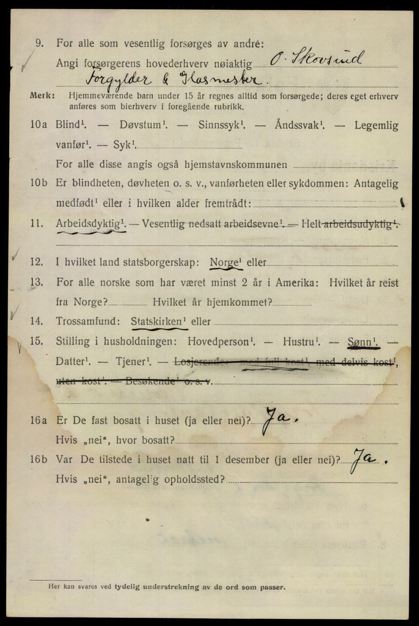 SAO, 1920 census for Kristiania, 1920, p. 250136