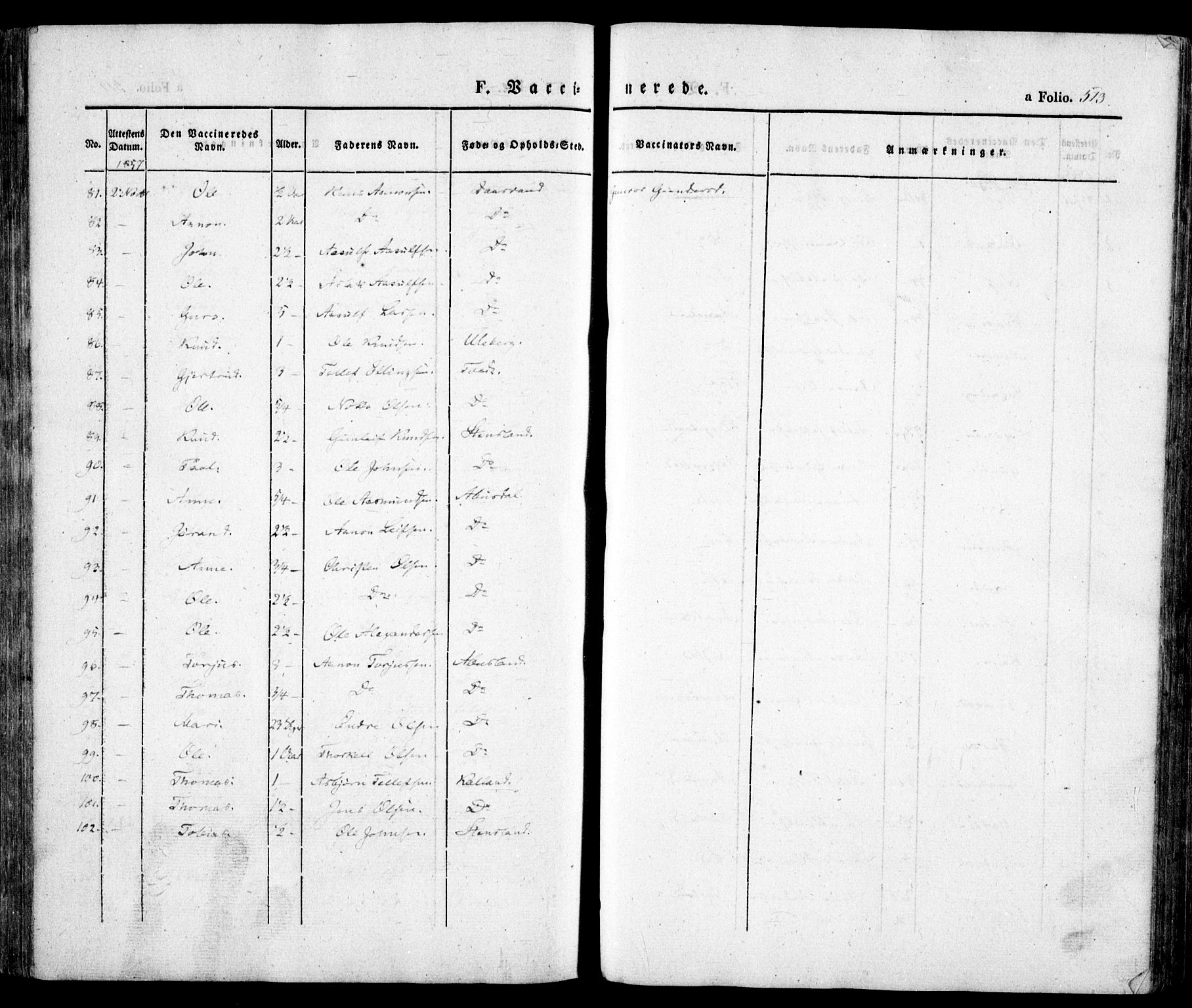 Evje sokneprestkontor, AV/SAK-1111-0008/F/Fa/Faa/L0005: Parish register (official) no. A 5, 1843-1865, p. 513