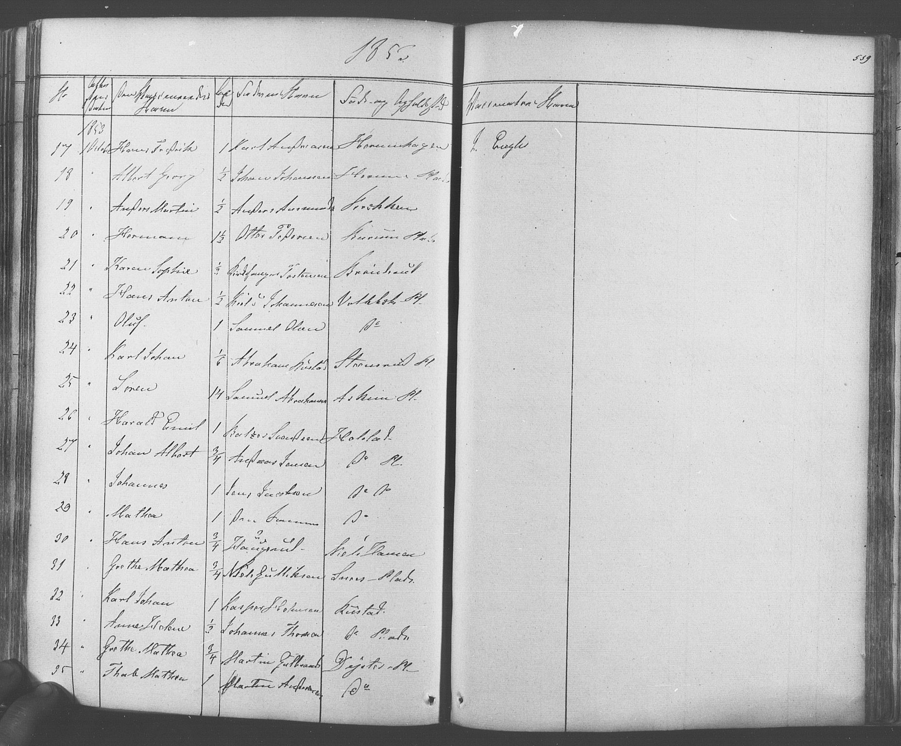 Ås prestekontor Kirkebøker, AV/SAO-A-10894/F/Fa/L0006: Parish register (official) no. I 6, 1841-1853, p. 558-559