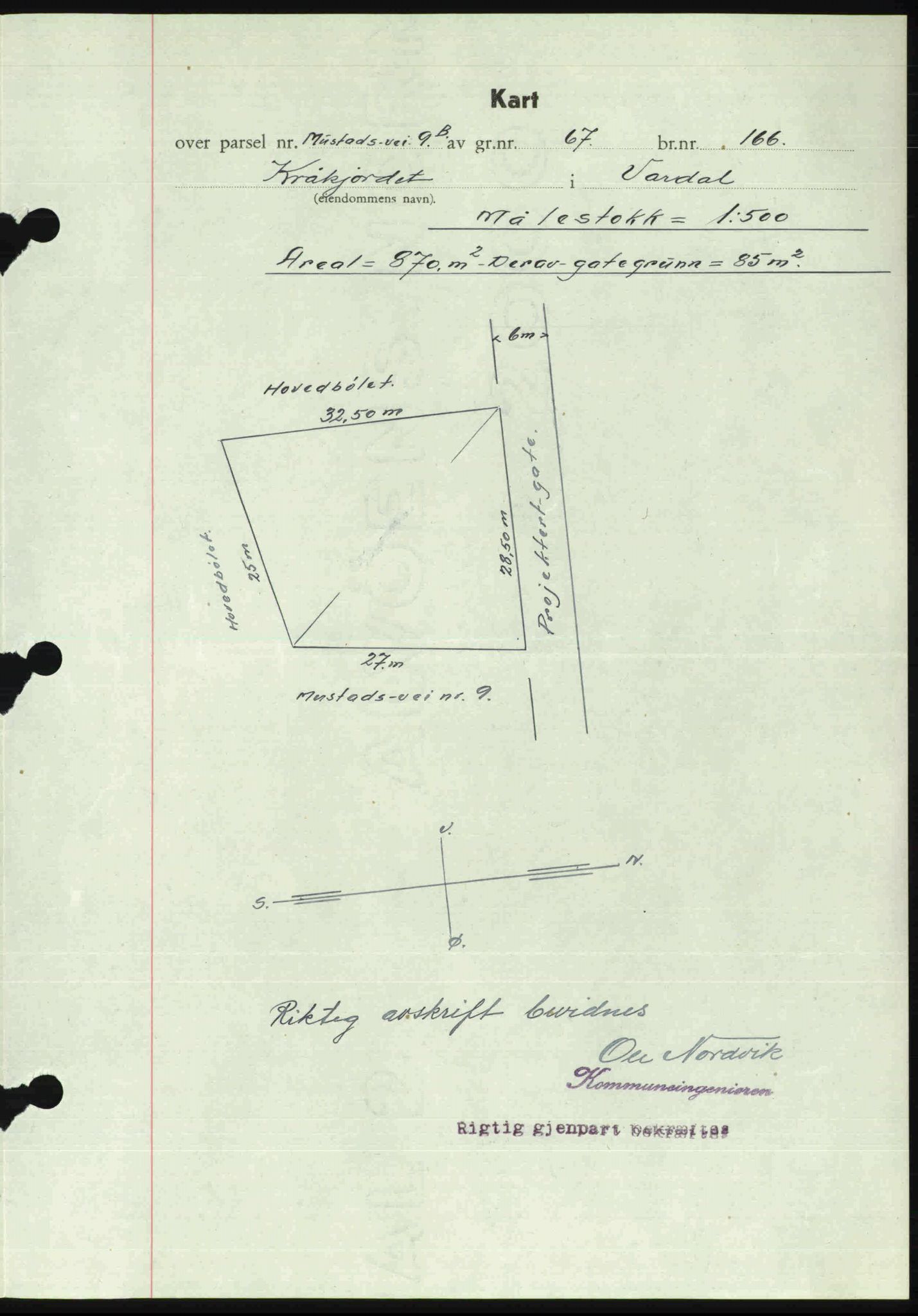 Toten tingrett, SAH/TING-006/H/Hb/Hbc/L0013: Mortgage book no. Hbc-13, 1945-1945, Diary no: : 682/1945