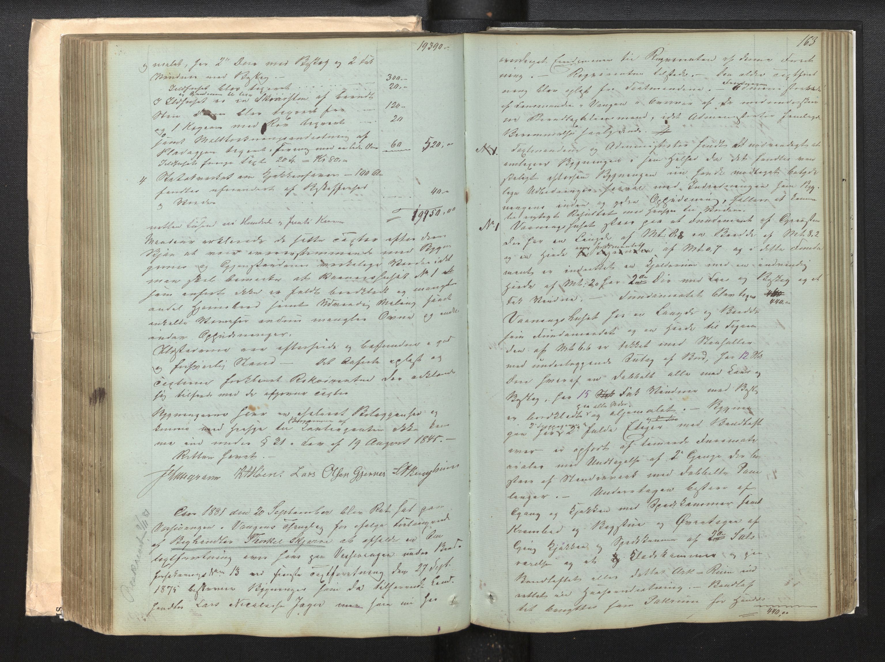 Lensmannen i Voss, AV/SAB-A-35801/0012/L0001: Branntakstprotokoll, 1846-1890, p. 162b-163a