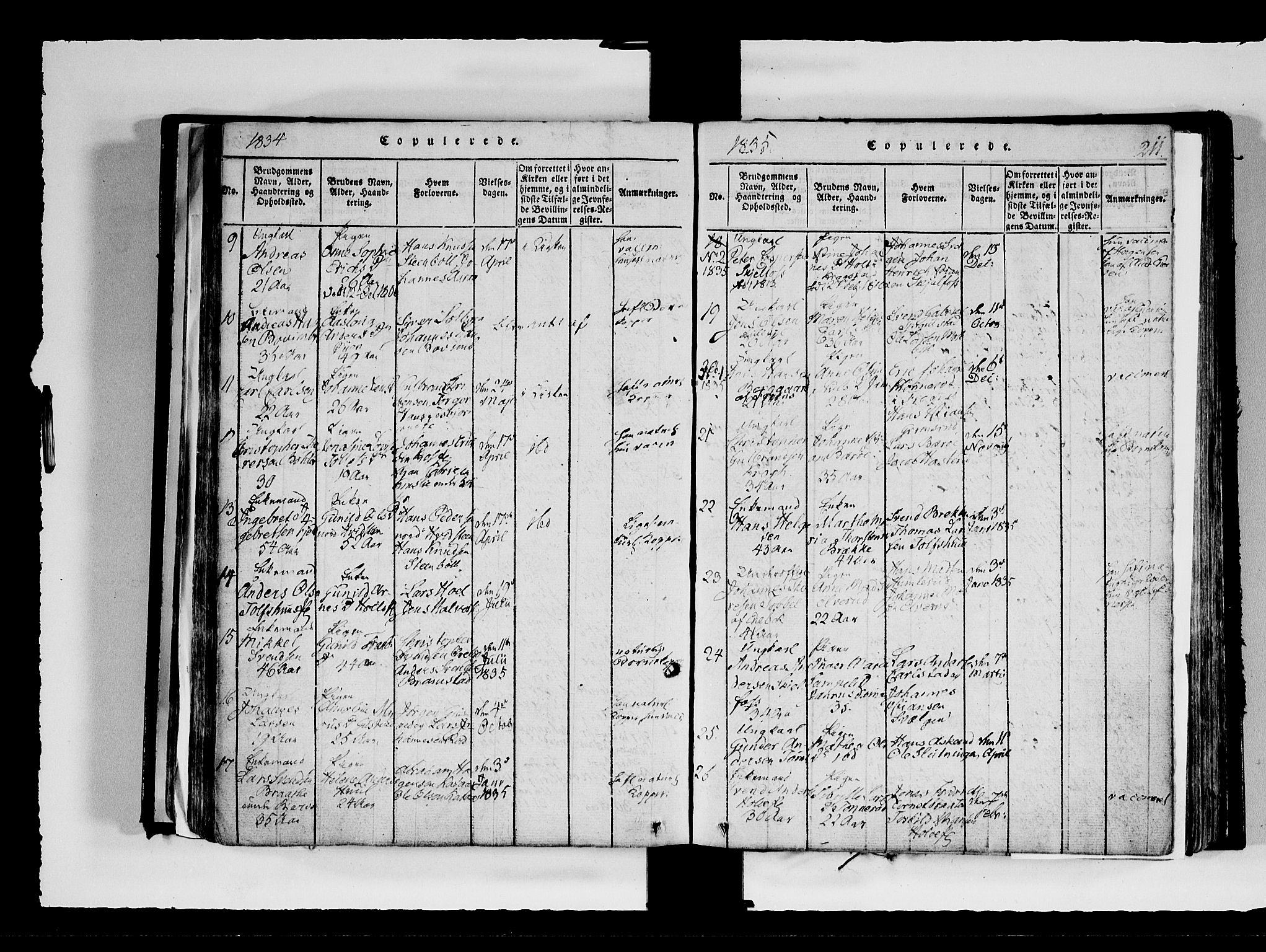 Hobøl prestekontor Kirkebøker, AV/SAO-A-2002/F/Fa/L0002: Parish register (official) no. I 2, 1814-1841, p. 211