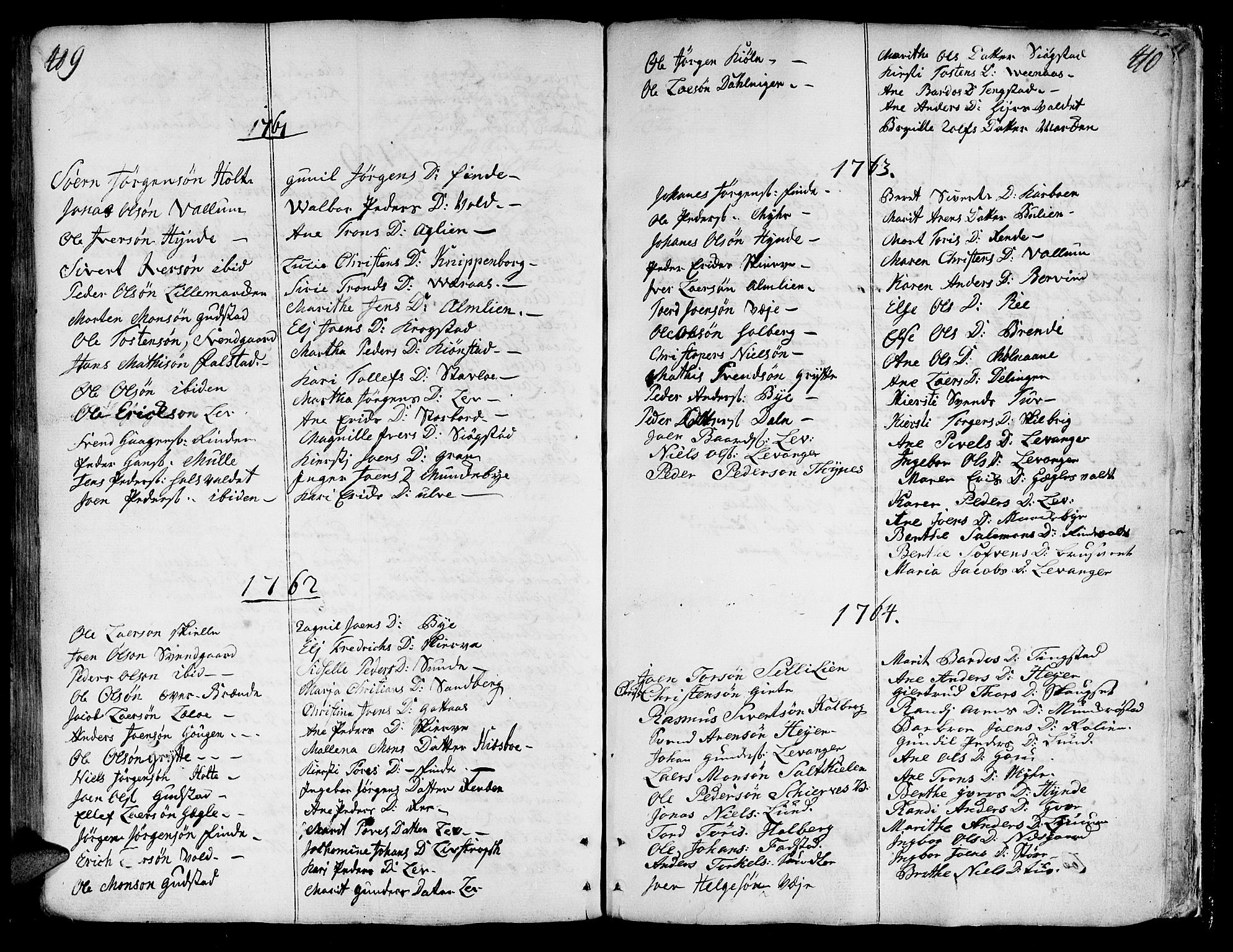 Ministerialprotokoller, klokkerbøker og fødselsregistre - Nord-Trøndelag, SAT/A-1458/717/L0141: Parish register (official) no. 717A01, 1747-1803, p. 409-410