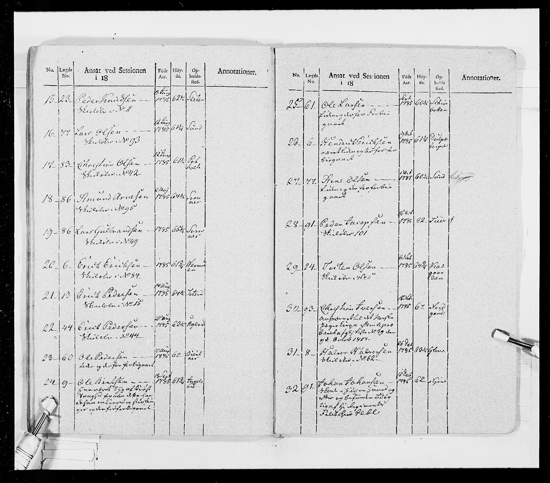 Generalitets- og kommissariatskollegiet, Det kongelige norske kommissariatskollegium, RA/EA-5420/E/Eh/L0026: Skiløperkompaniene, 1805-1810, p. 381