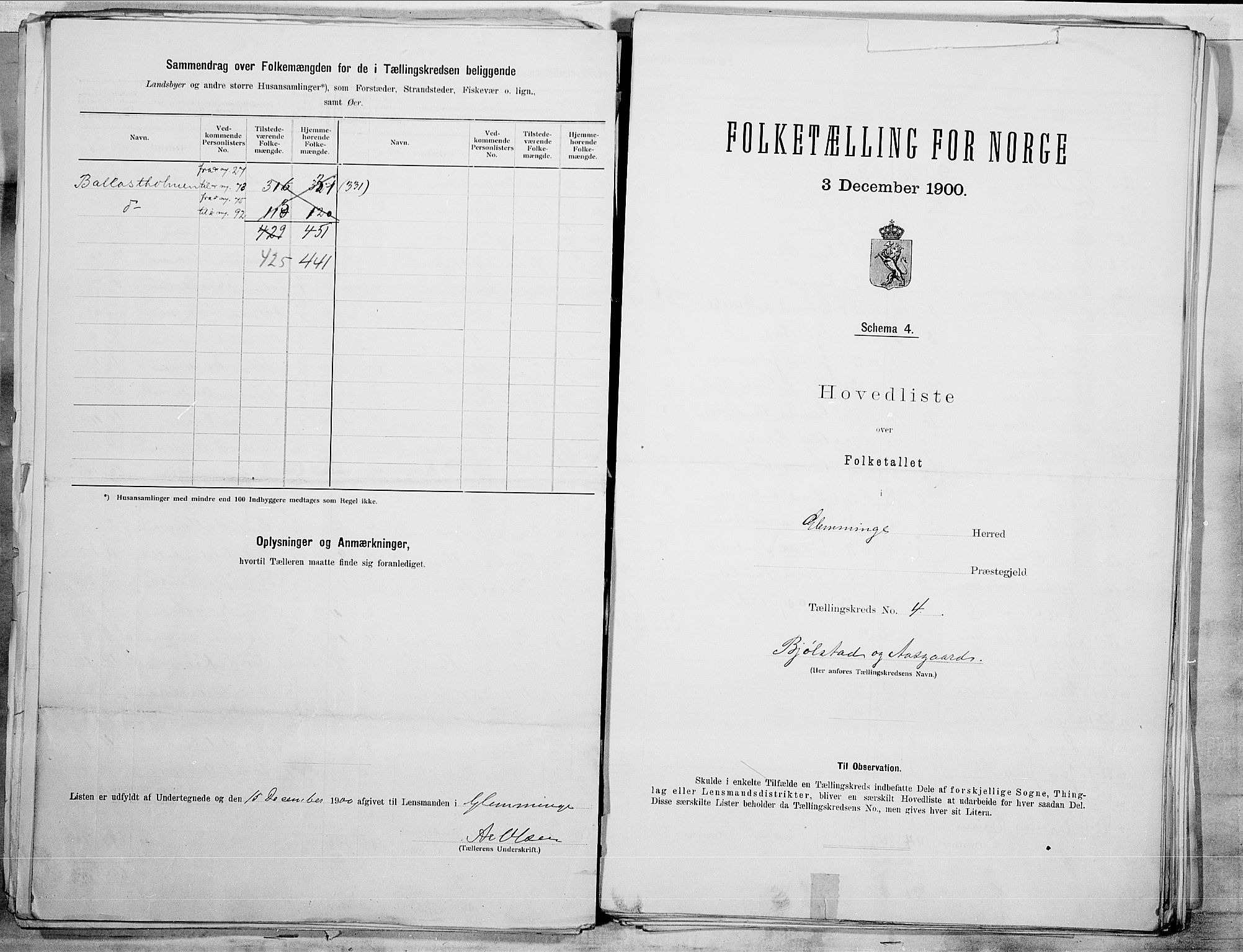 SAO, 1900 census for Glemmen, 1900, p. 10