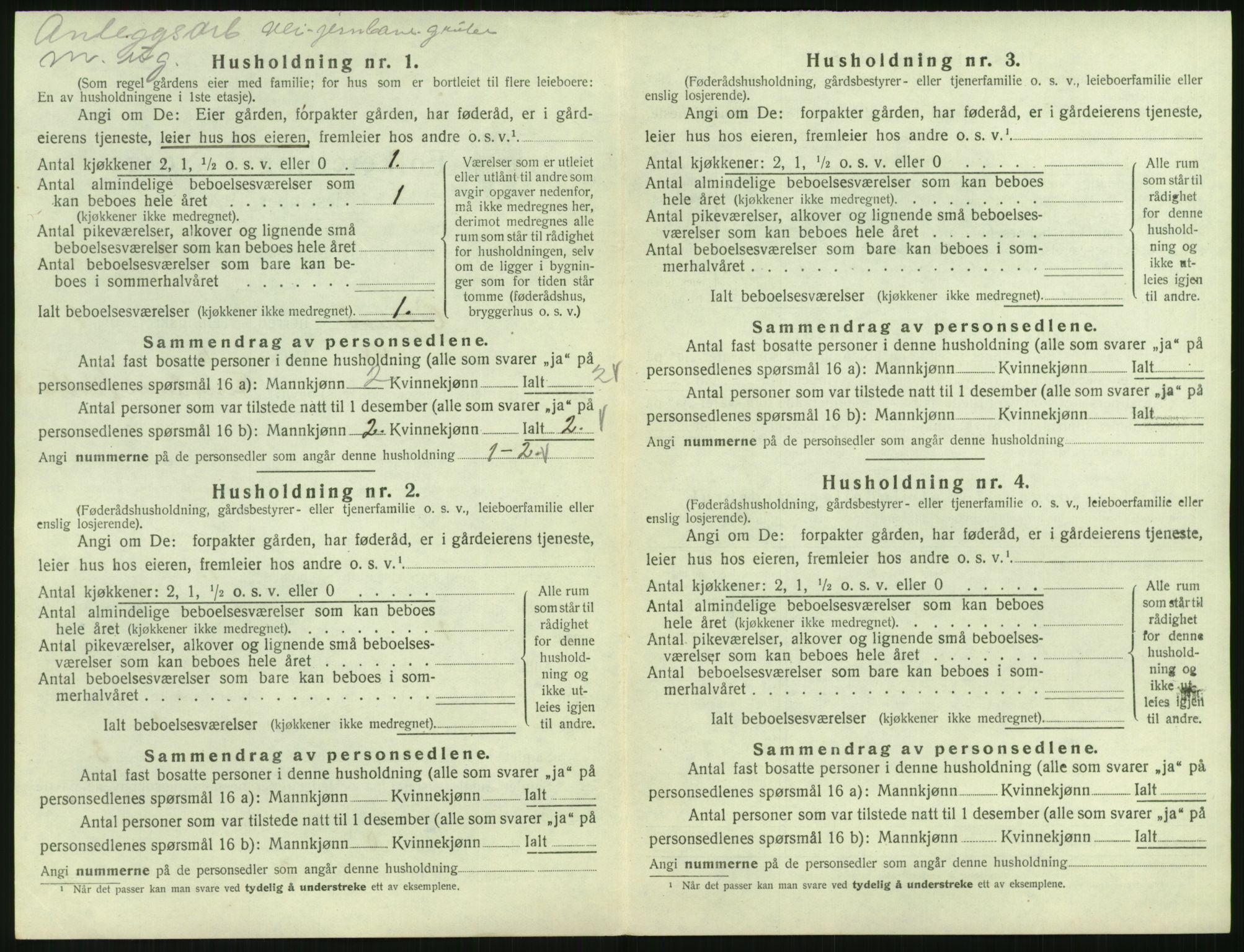 SAK, 1920 census for Øyslebø, 1920, p. 47