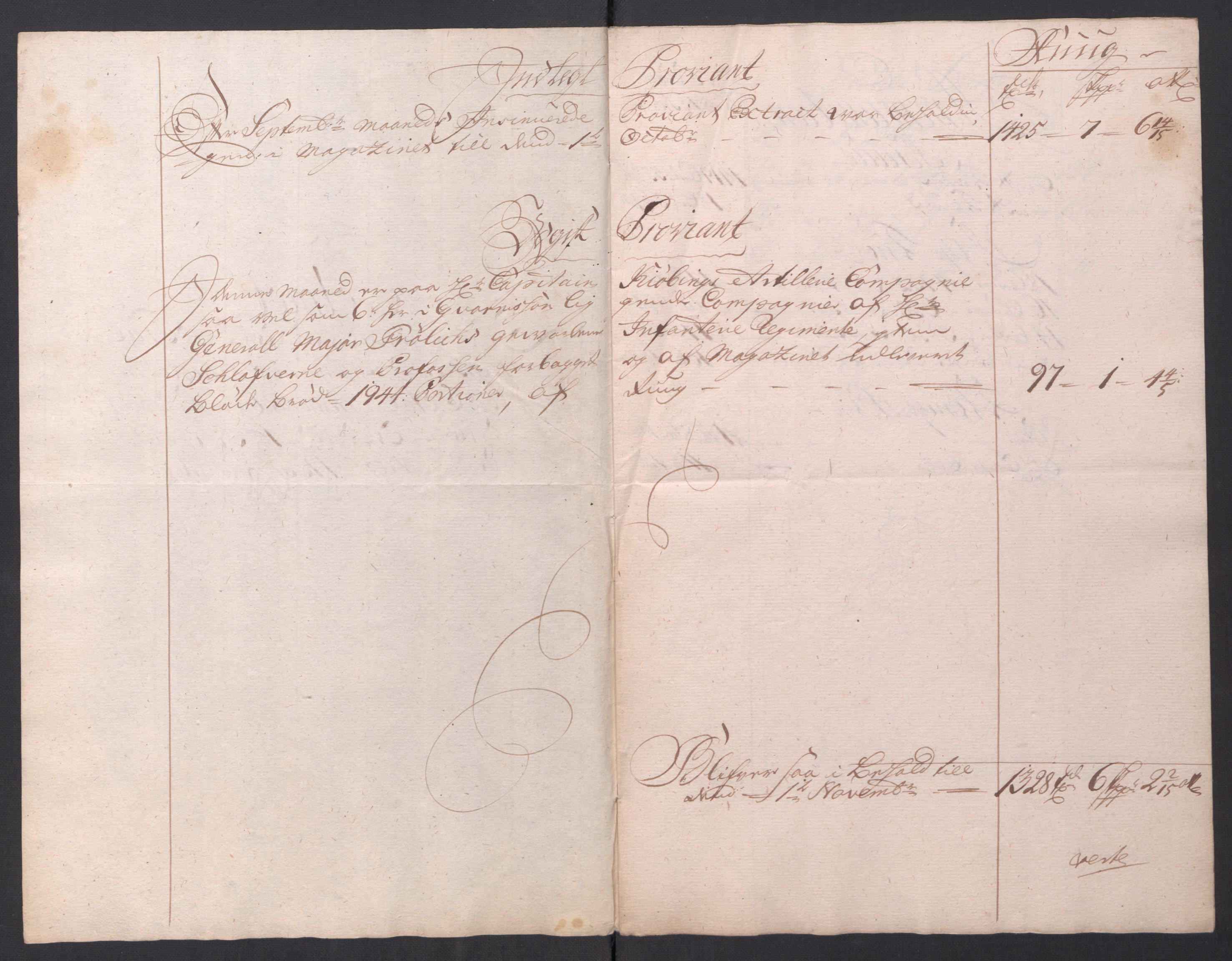 Kommanderende general (KG I) med Det norske krigsdirektorium, AV/RA-EA-5419/D/L0154: Fredriksten festning: Brev, inventarfortegnelser og regnskapsekstrakter, 1730-1739, p. 182