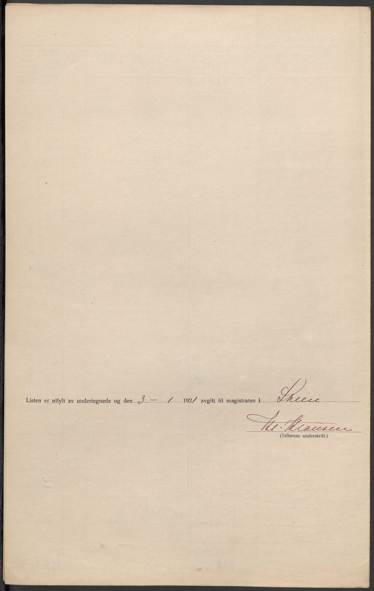 SAKO, 1920 census for Skien, 1920, p. 72