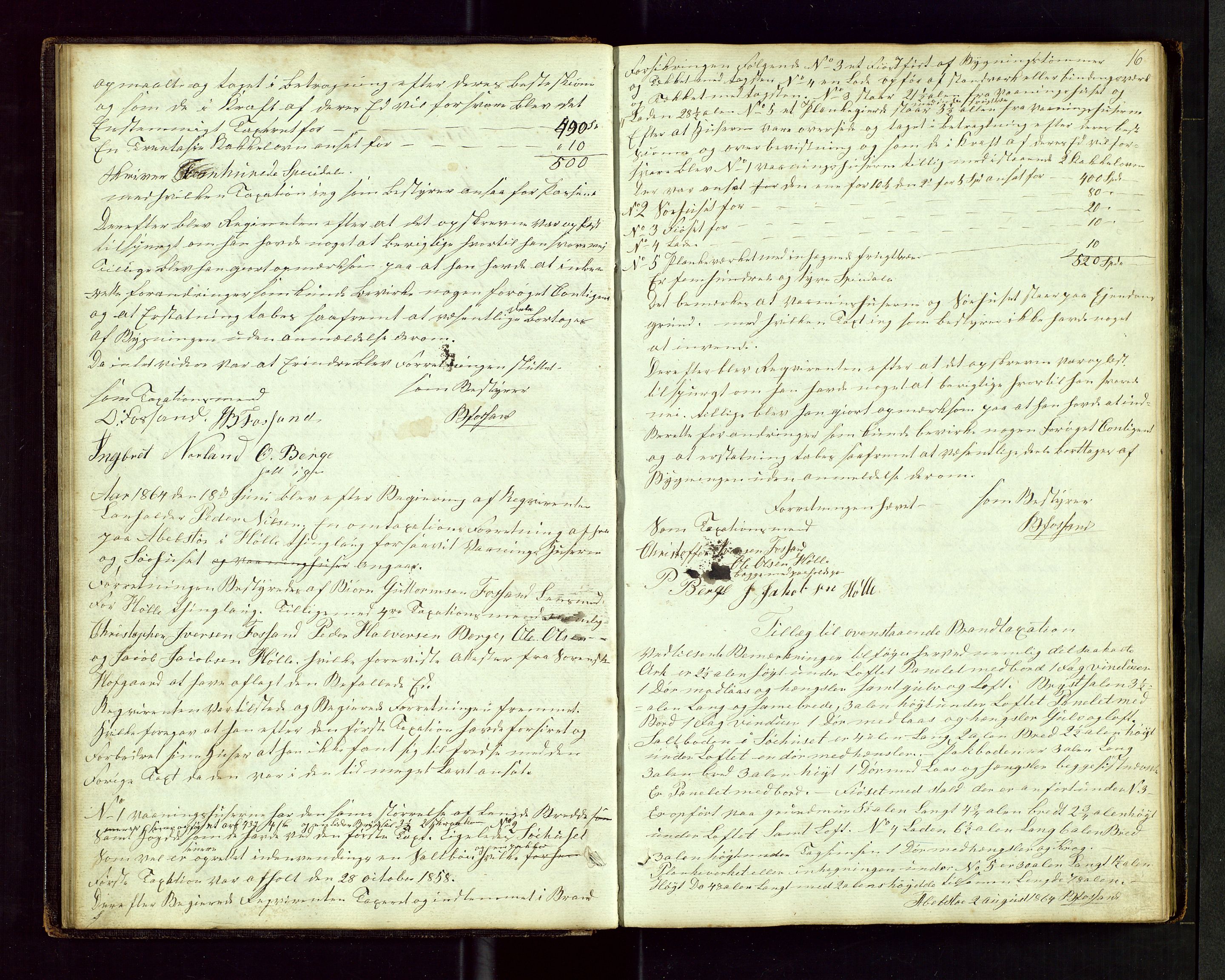 Høle og Forsand lensmannskontor, AV/SAST-A-100127/Goa/L0001: Branntakstprotokoll, 1847-1918, p. 15b-16a