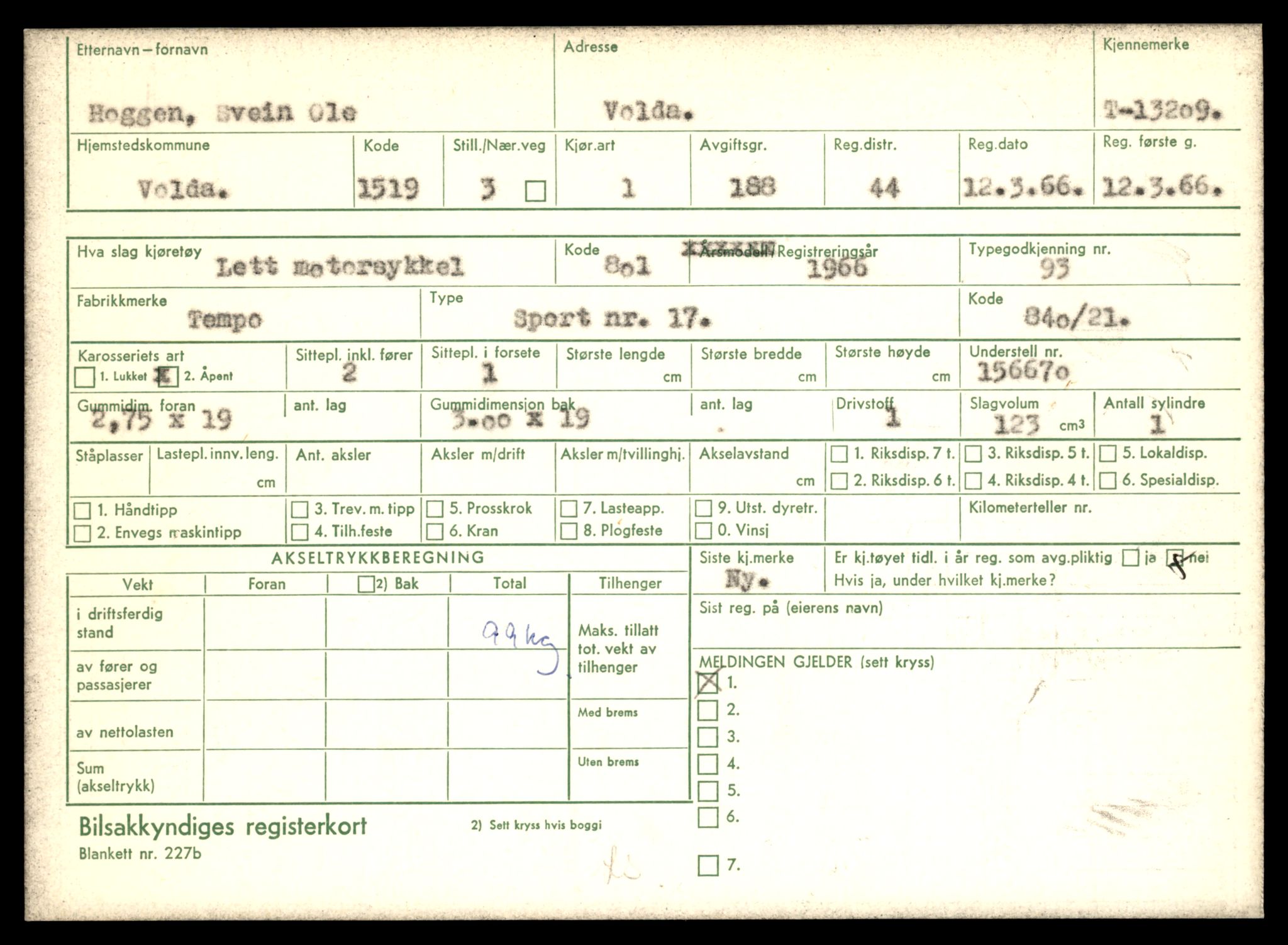 Møre og Romsdal vegkontor - Ålesund trafikkstasjon, AV/SAT-A-4099/F/Fe/L0038: Registreringskort for kjøretøy T 13180 - T 13360, 1927-1998, p. 483