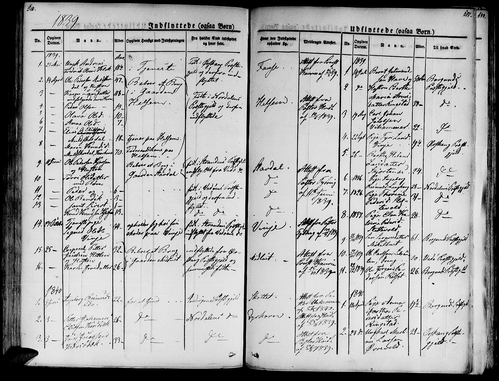 Ministerialprotokoller, klokkerbøker og fødselsregistre - Møre og Romsdal, AV/SAT-A-1454/520/L0274: Parish register (official) no. 520A04, 1827-1864, p. 516-517