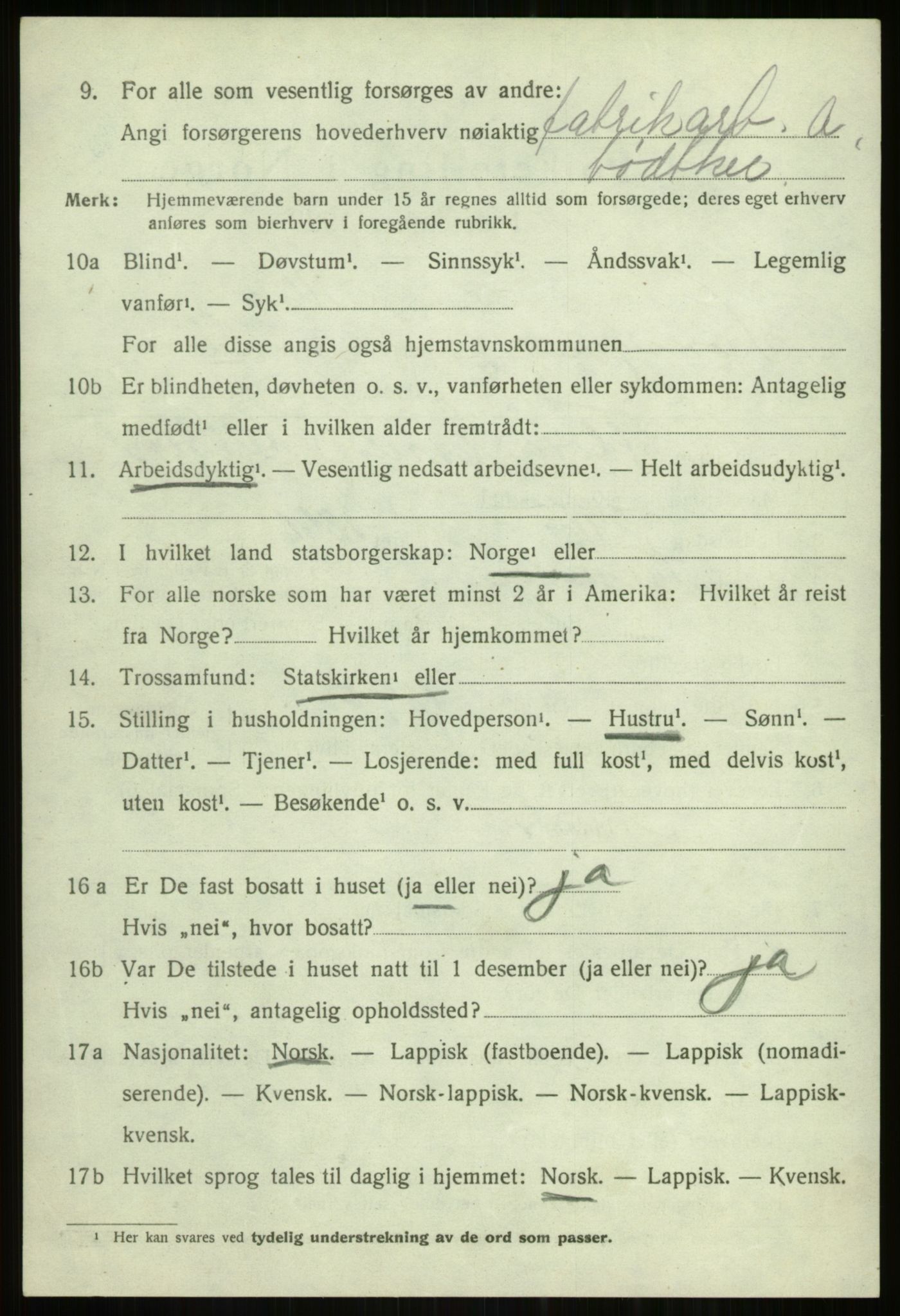 SATØ, 1920 census for Tromsøysund, 1920, p. 3835