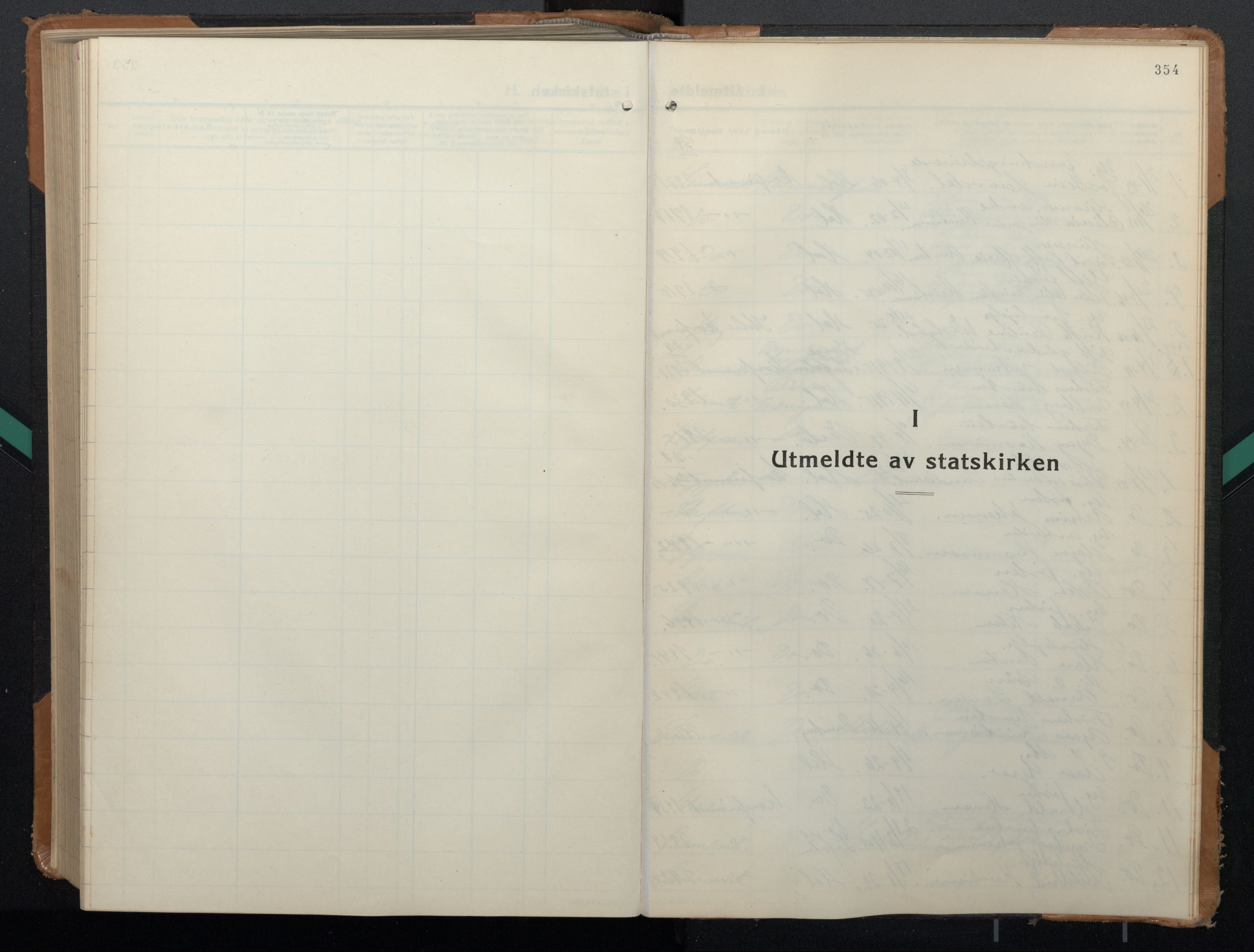 Ministerialprotokoller, klokkerbøker og fødselsregistre - Nordland, SAT/A-1459/882/L1184: Parish register (copy) no. 882C02, 1932-1951, p. 354