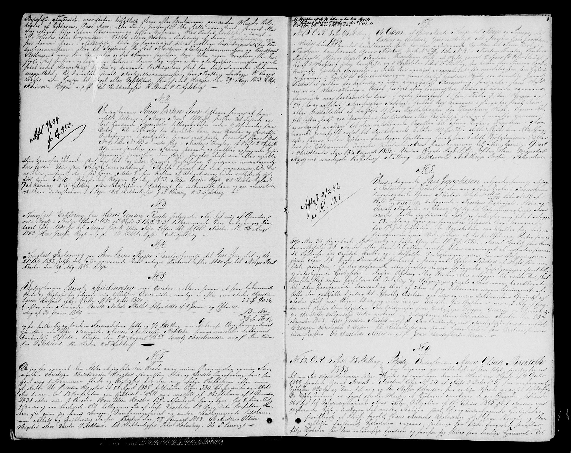 Stjør- og Verdal sorenskriveri, AV/SAT-A-4167/1/2/2C/L0023: Mortgage book no. K, 1853-1859, p. 6