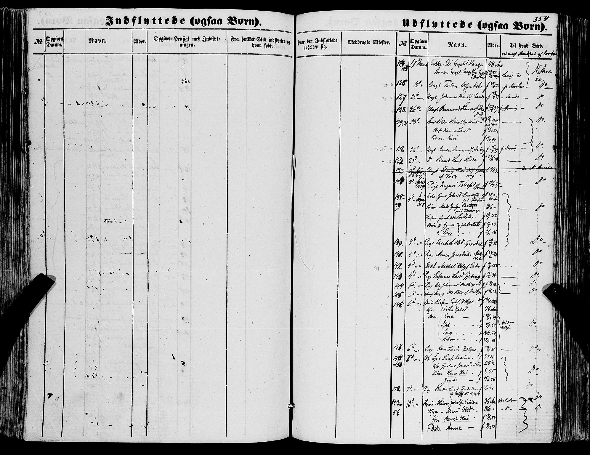 Fjelberg sokneprestembete, SAB/A-75201/H/Haa: Parish register (official) no. A 7, 1851-1867, p. 354