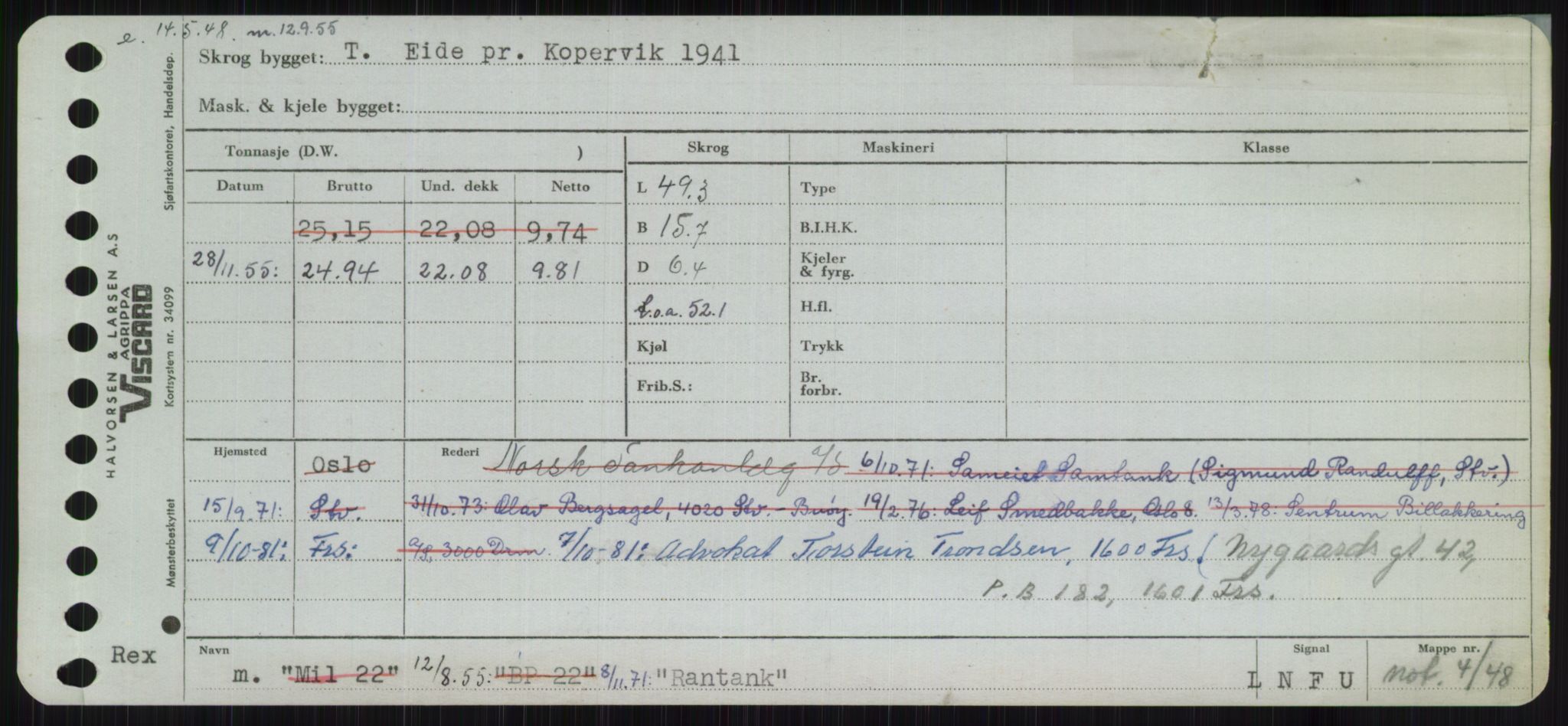 Sjøfartsdirektoratet med forløpere, Skipsmålingen, AV/RA-S-1627/H/Ha/L0004/0002: Fartøy, Mas-R / Fartøy, Odin-R, p. 543