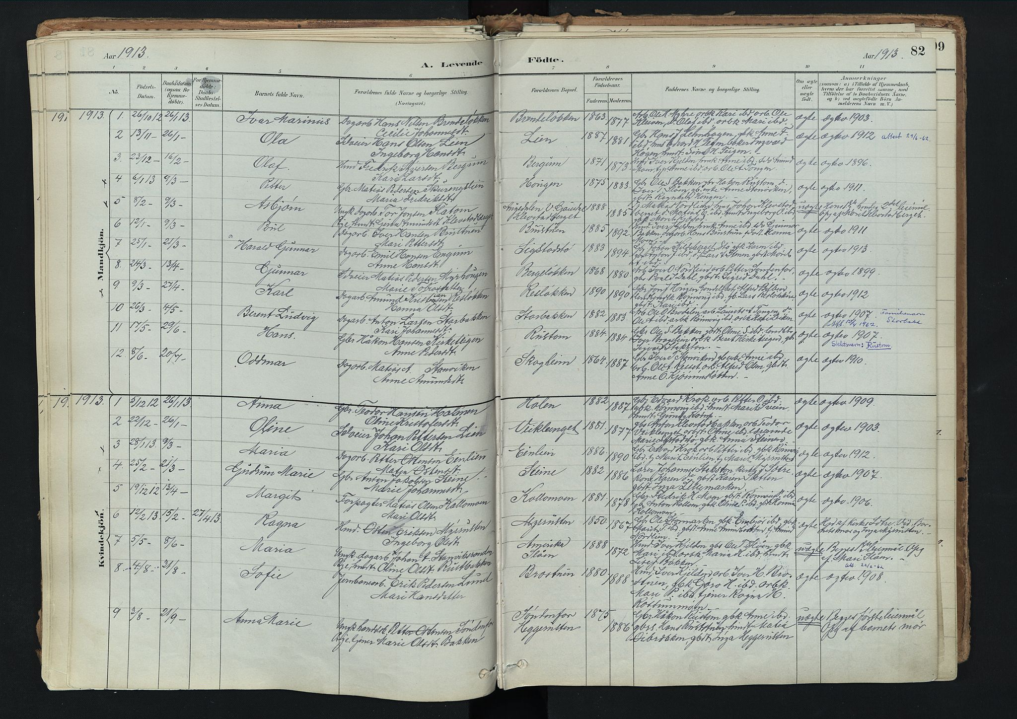 Nord-Fron prestekontor, SAH/PREST-080/H/Ha/Haa/L0003: Parish register (official) no. 3, 1884-1914, p. 82