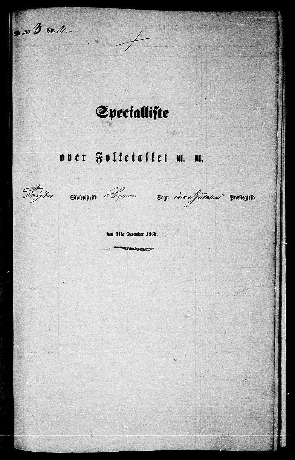 RA, 1865 census for Øvre Stjørdal, 1865, p. 43
