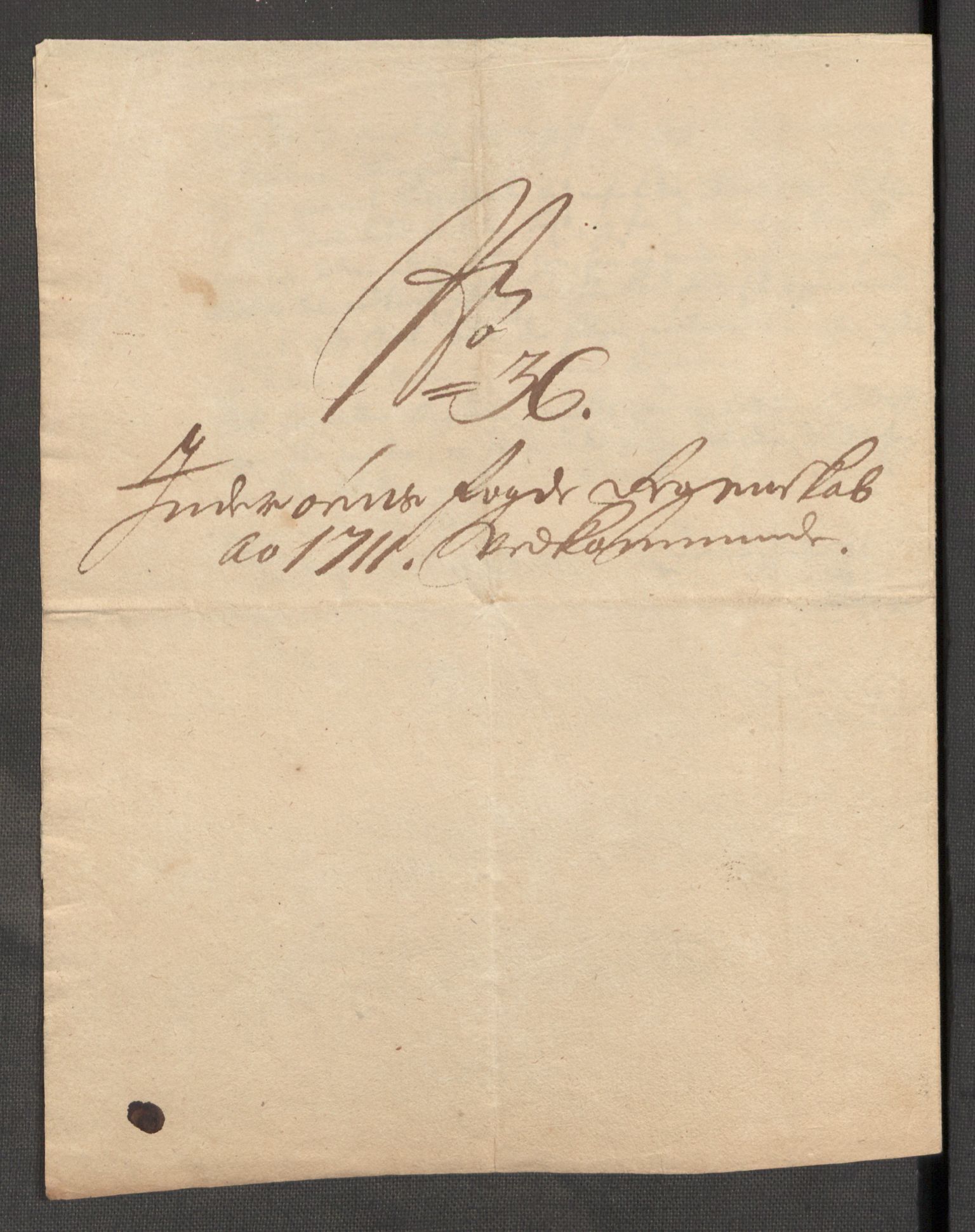 Rentekammeret inntil 1814, Reviderte regnskaper, Fogderegnskap, RA/EA-4092/R63/L4319: Fogderegnskap Inderøy, 1711, p. 311