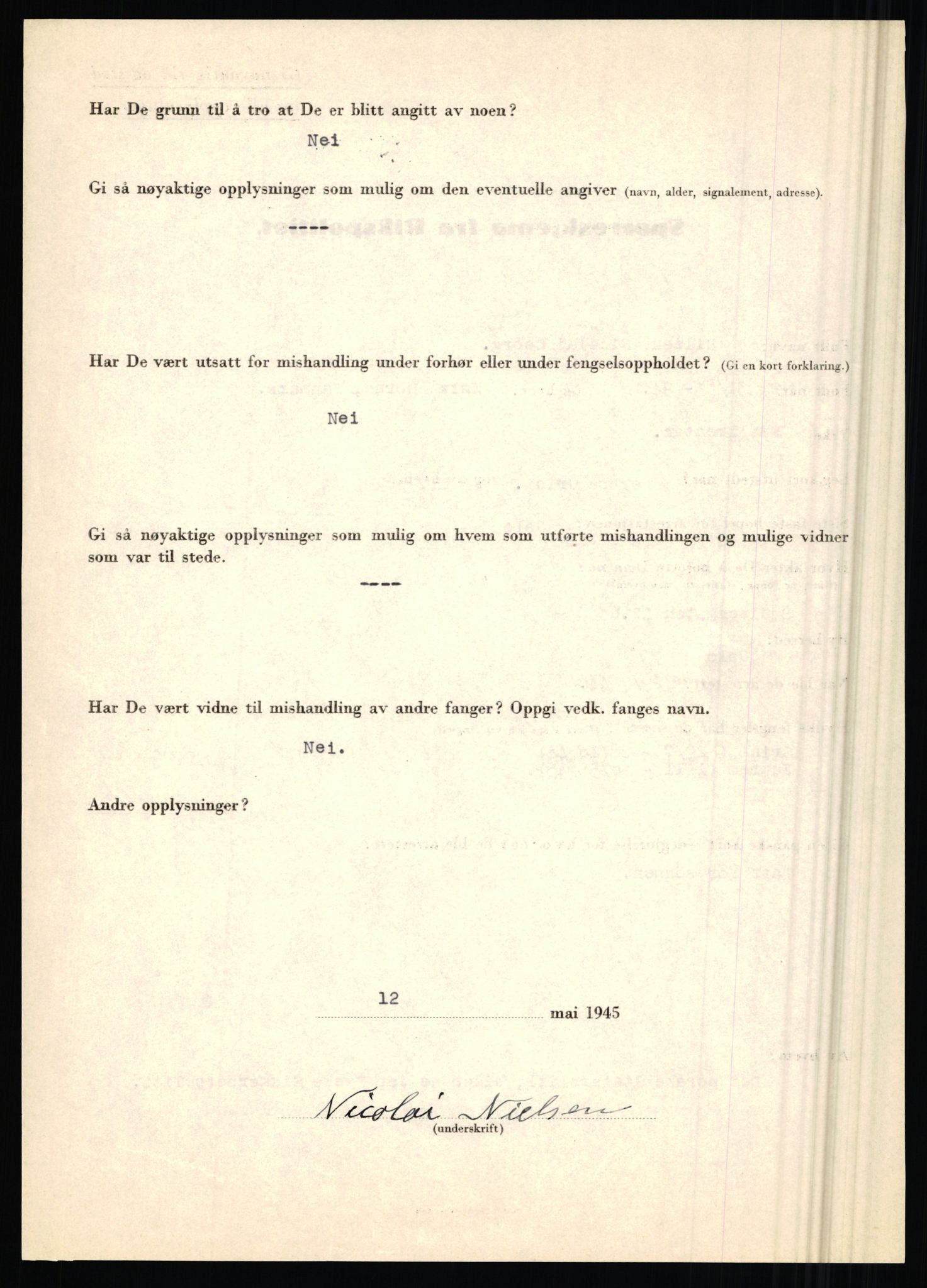 Rikspolitisjefen, AV/RA-S-1560/L/L0019: Utenlandske fanger, 1940-1945, p. 34