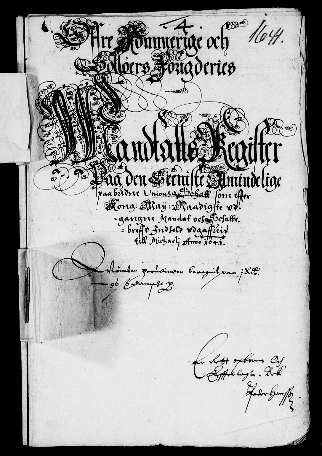 Rentekammeret inntil 1814, Reviderte regnskaper, Lensregnskaper, AV/RA-EA-5023/R/Rb/Rba/L0158: Akershus len, 1641