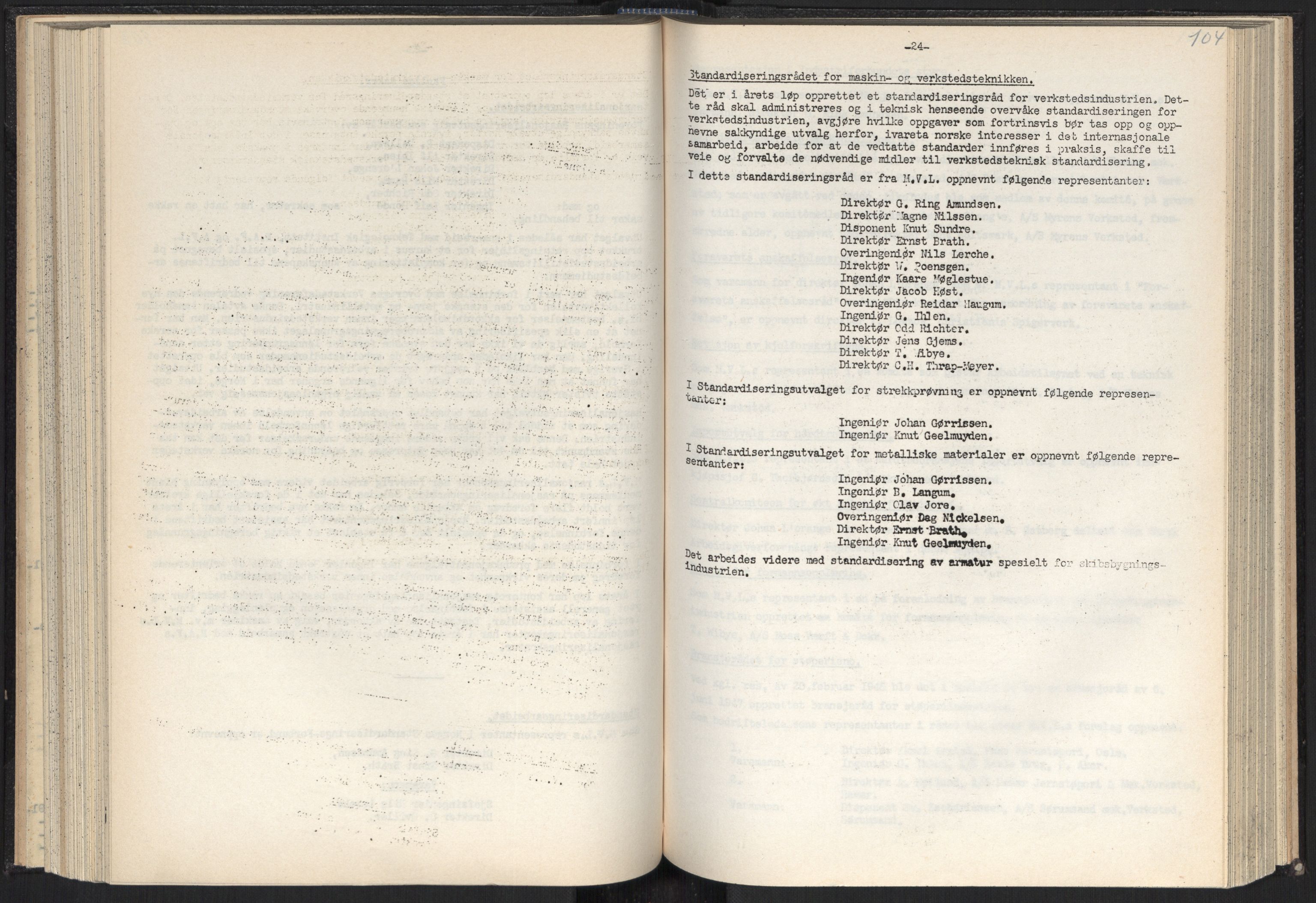 Teknologibedriftenes Landsforening TBL, AV/RA-PA-1700/A/Ad/L0007: Årsberetning med register, 1940-1951, p. 104