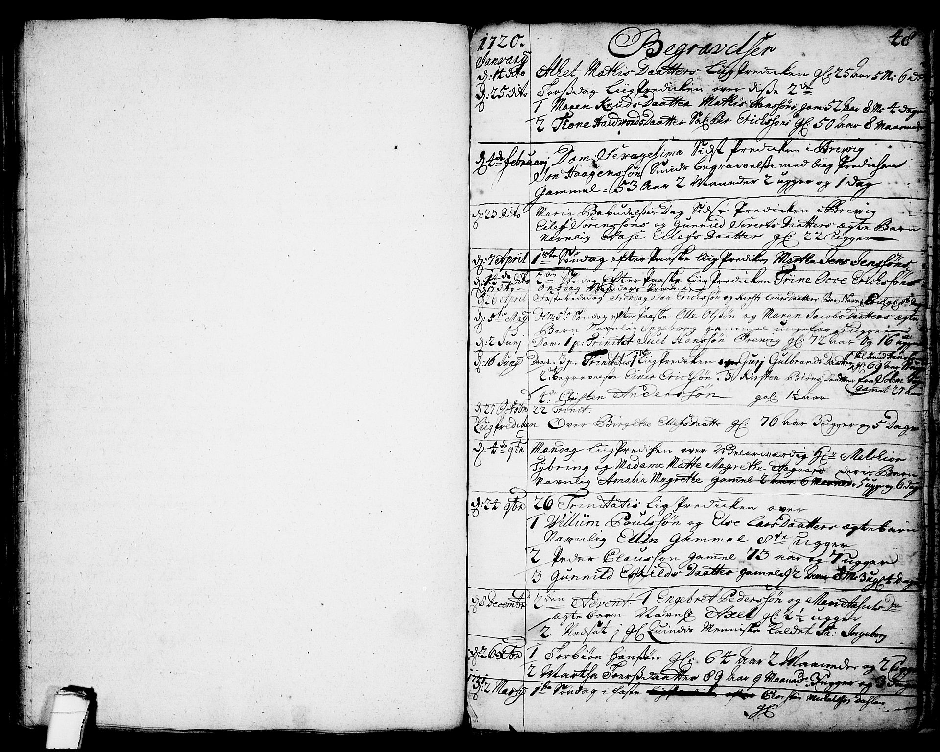 Brevik kirkebøker, SAKO/A-255/F/Fa/L0002: Parish register (official) no. 2, 1720-1764, p. 48