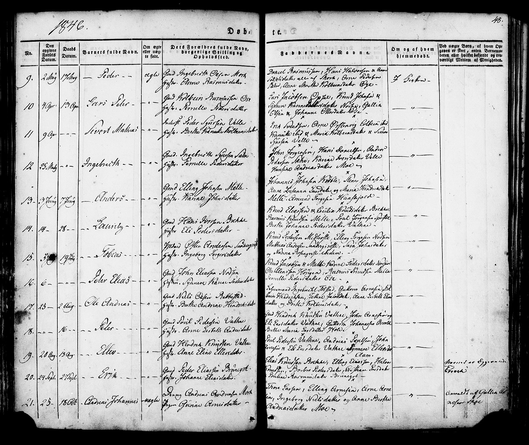 Ministerialprotokoller, klokkerbøker og fødselsregistre - Møre og Romsdal, AV/SAT-A-1454/513/L0174: Parish register (official) no. 513A01, 1831-1855, p. 48