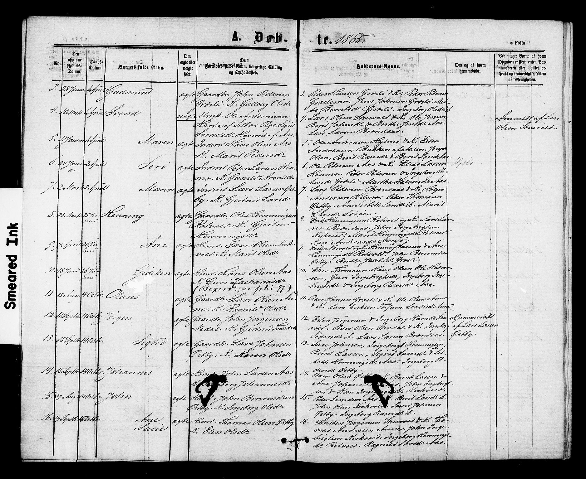 Ministerialprotokoller, klokkerbøker og fødselsregistre - Sør-Trøndelag, SAT/A-1456/698/L1163: Parish register (official) no. 698A01, 1862-1887, p. 6b