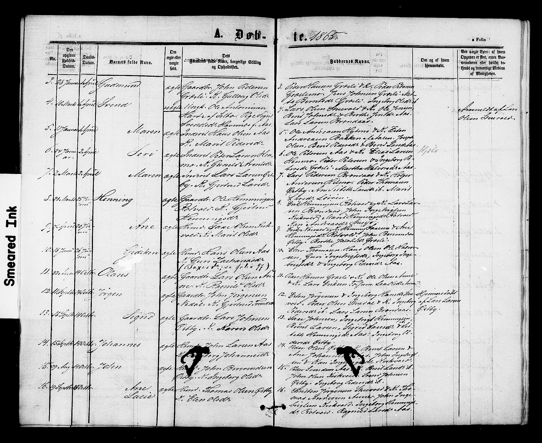 Ministerialprotokoller, klokkerbøker og fødselsregistre - Sør-Trøndelag, AV/SAT-A-1456/698/L1163: Parish register (official) no. 698A01, 1862-1887, p. 6b