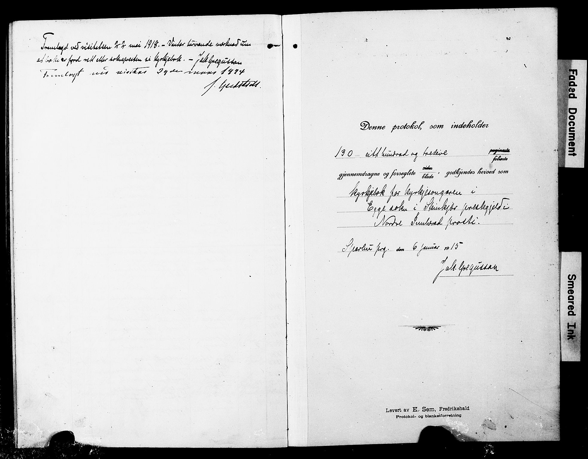 Ministerialprotokoller, klokkerbøker og fødselsregistre - Nord-Trøndelag, SAT/A-1458/740/L0382: Parish register (copy) no. 740C03, 1915-1927