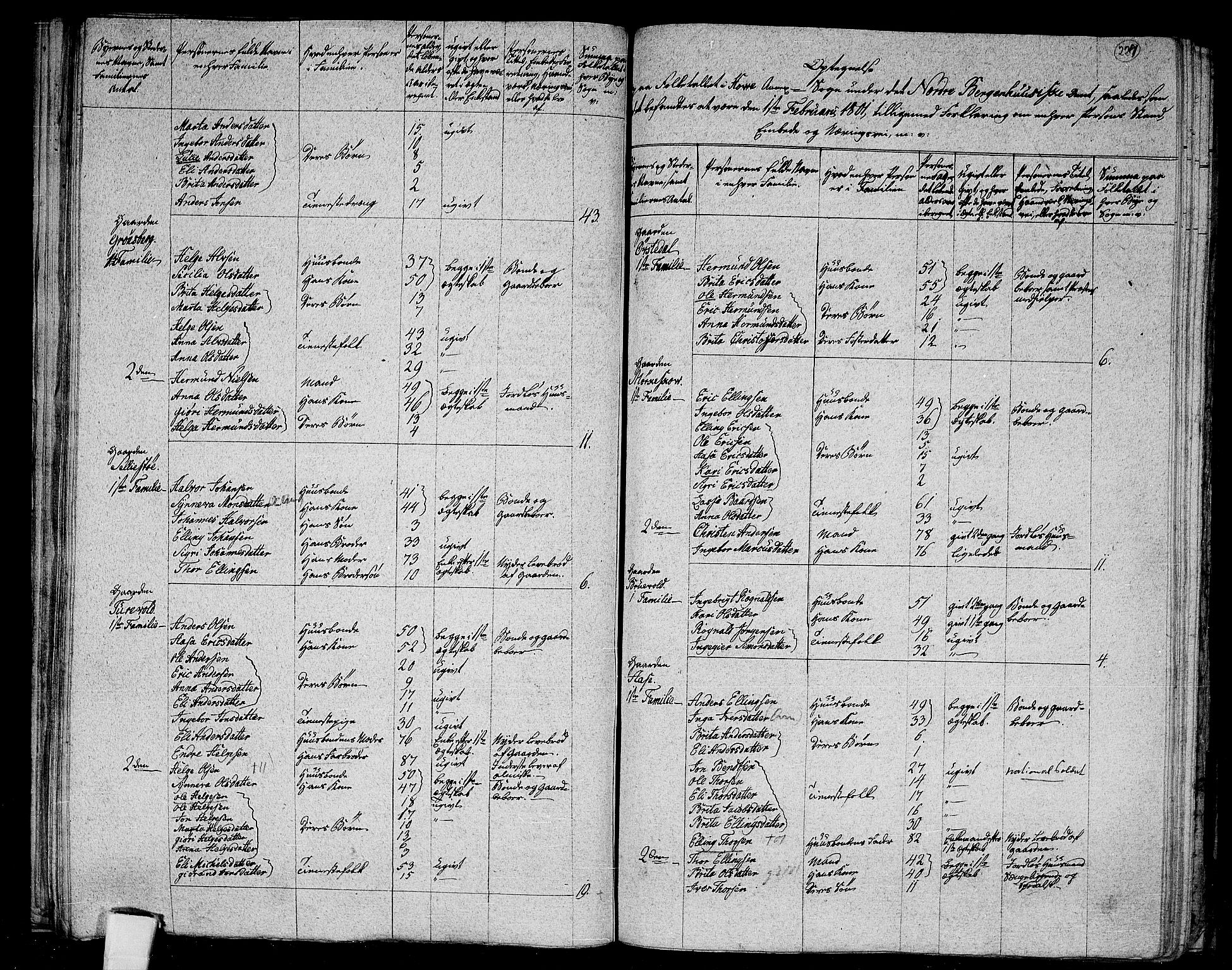 RA, 1801 census for 1417P Vik, 1801, p. 226b-227a