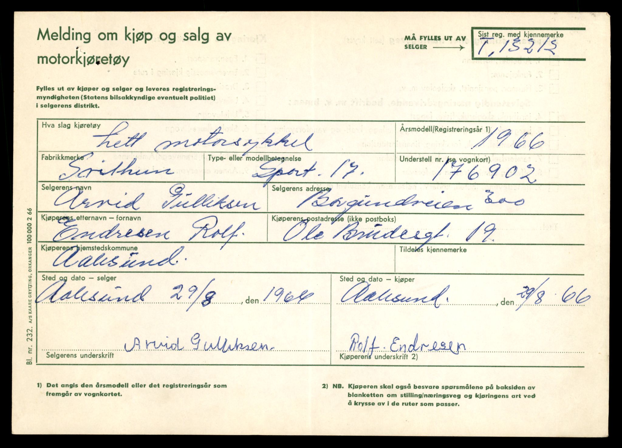 Møre og Romsdal vegkontor - Ålesund trafikkstasjon, AV/SAT-A-4099/F/Fe/L0038: Registreringskort for kjøretøy T 13180 - T 13360, 1927-1998, p. 539