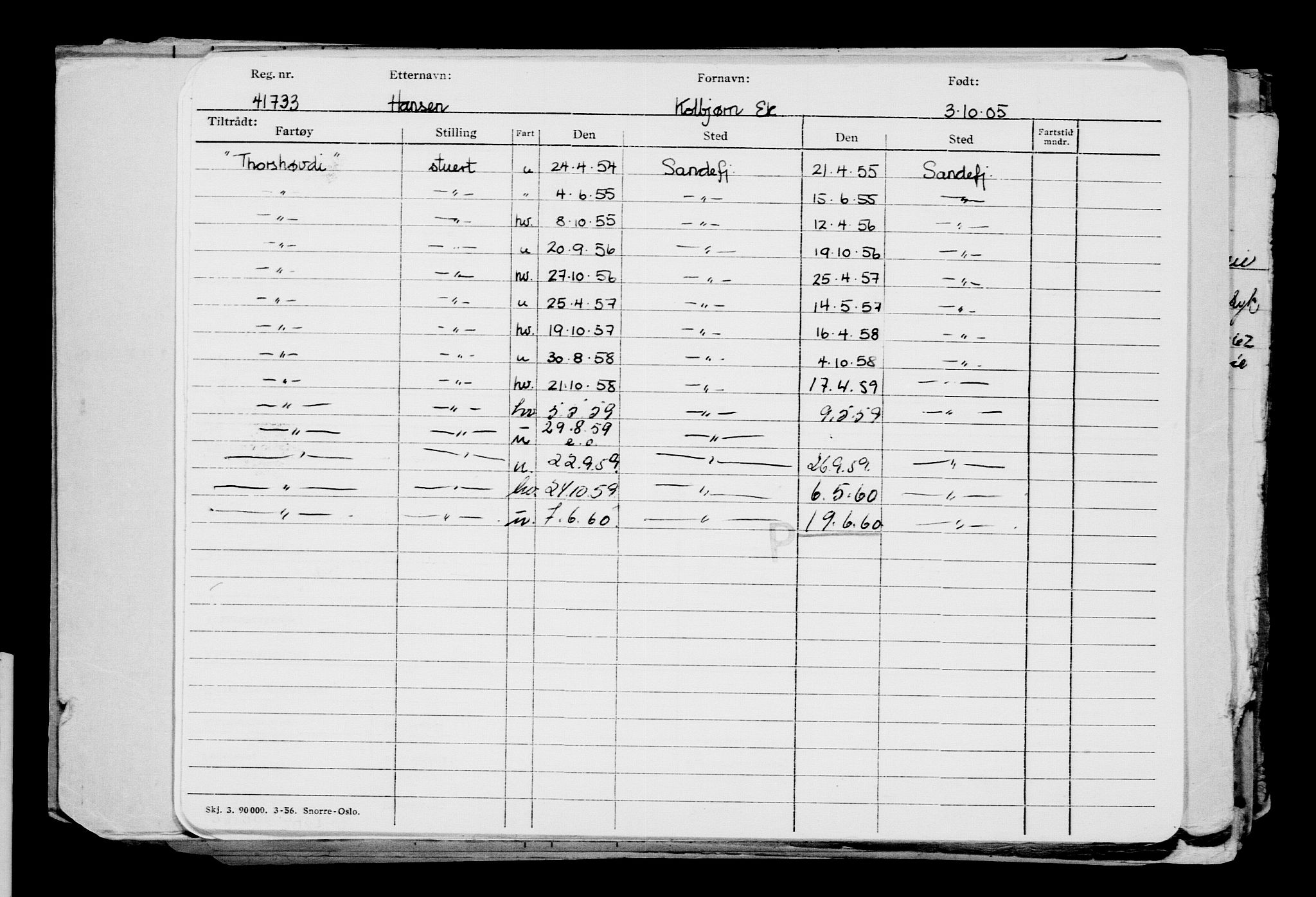 Direktoratet for sjømenn, AV/RA-S-3545/G/Gb/L0061: Hovedkort, 1905, p. 412