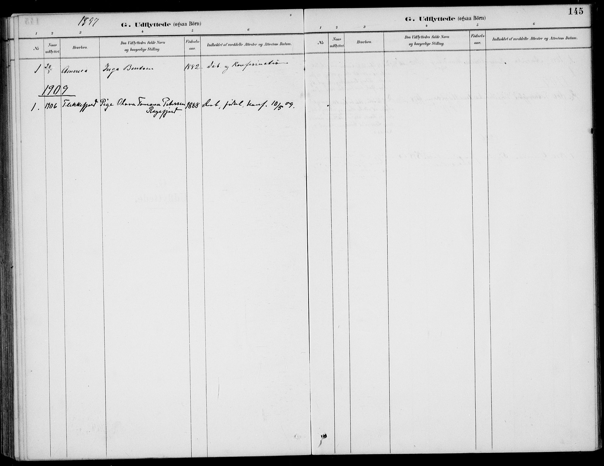 Sokndal sokneprestkontor, SAST/A-101808: Parish register (official) no. A 12, 1887-1927, p. 145