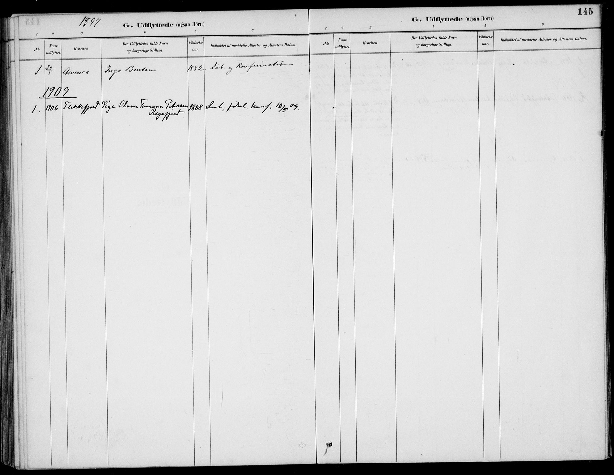 Sokndal sokneprestkontor, AV/SAST-A-101808: Parish register (official) no. A 12, 1887-1927, p. 145